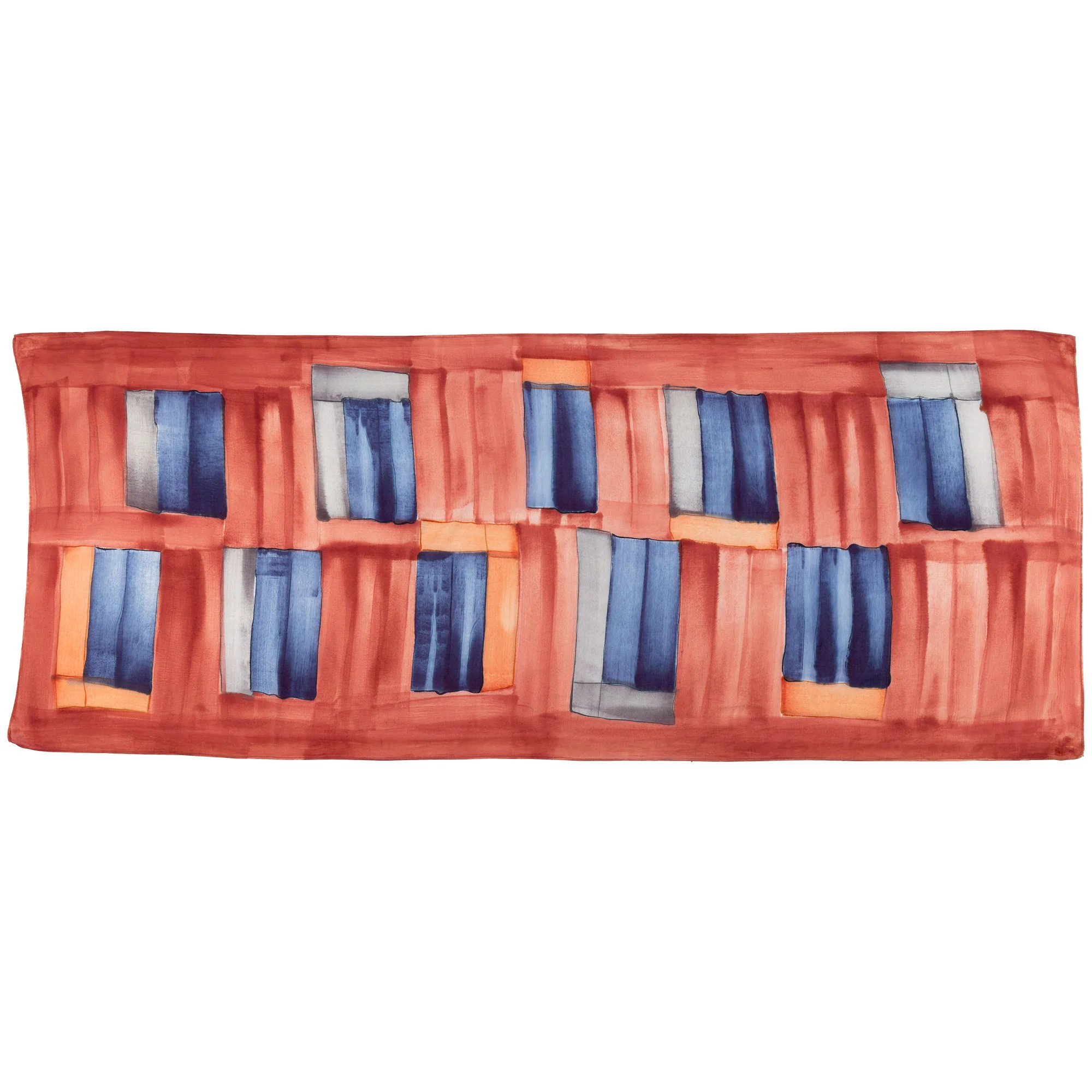 Hand Painted Foulard Scarf - Image 3