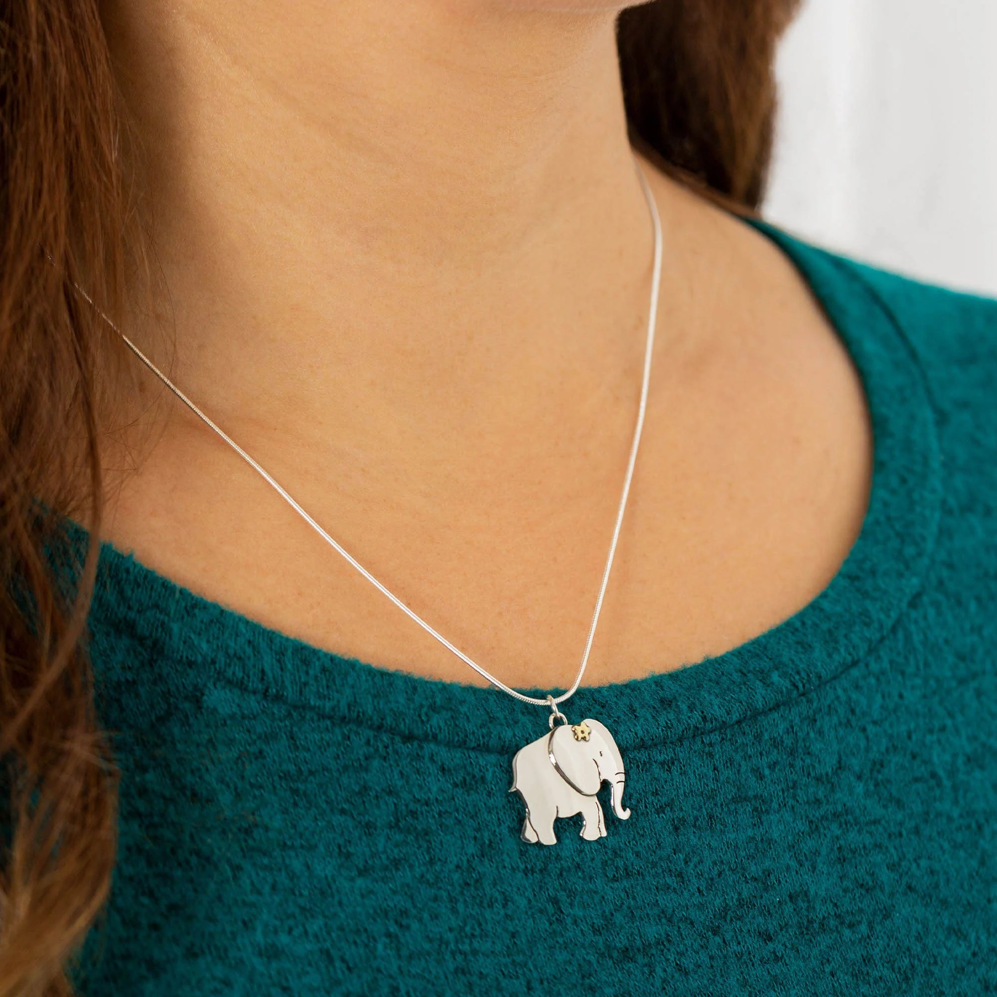 Proud Elephant Sterling Necklace - Image 2