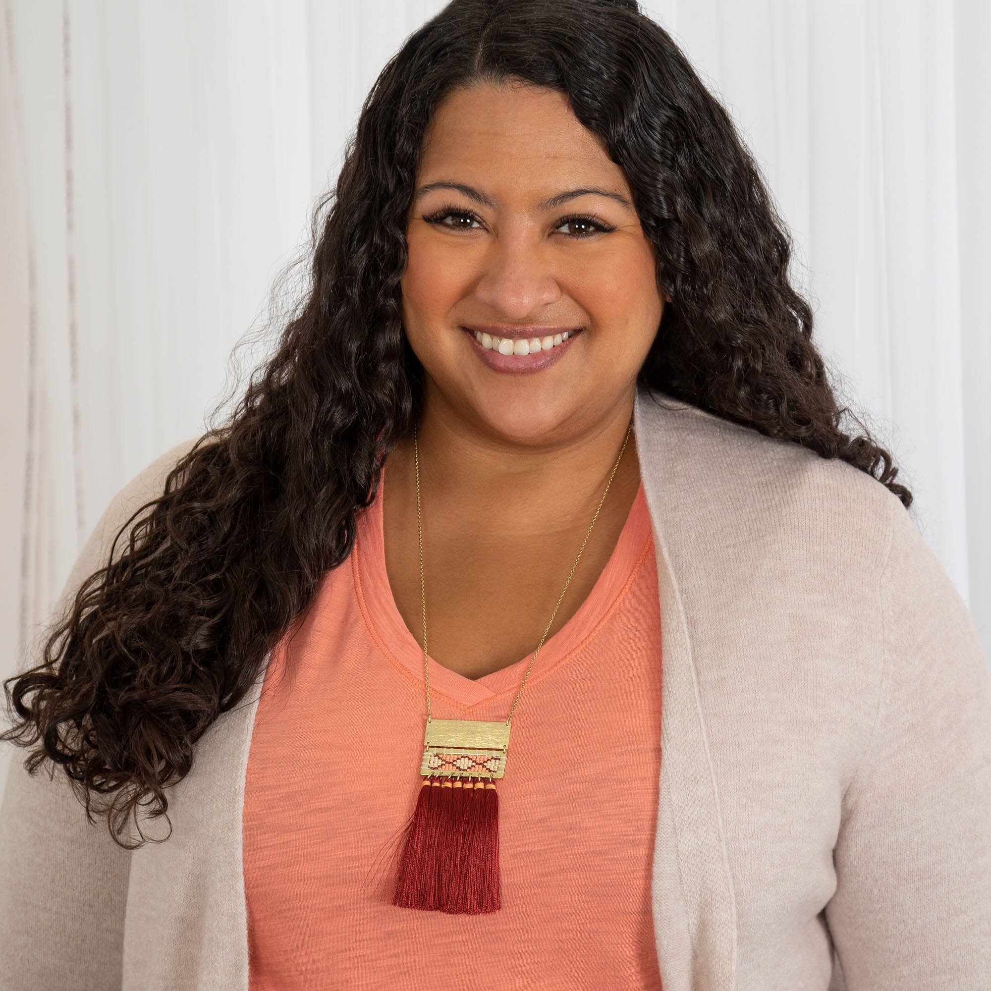 Boho Tassel & Bead Necklace - Image 4