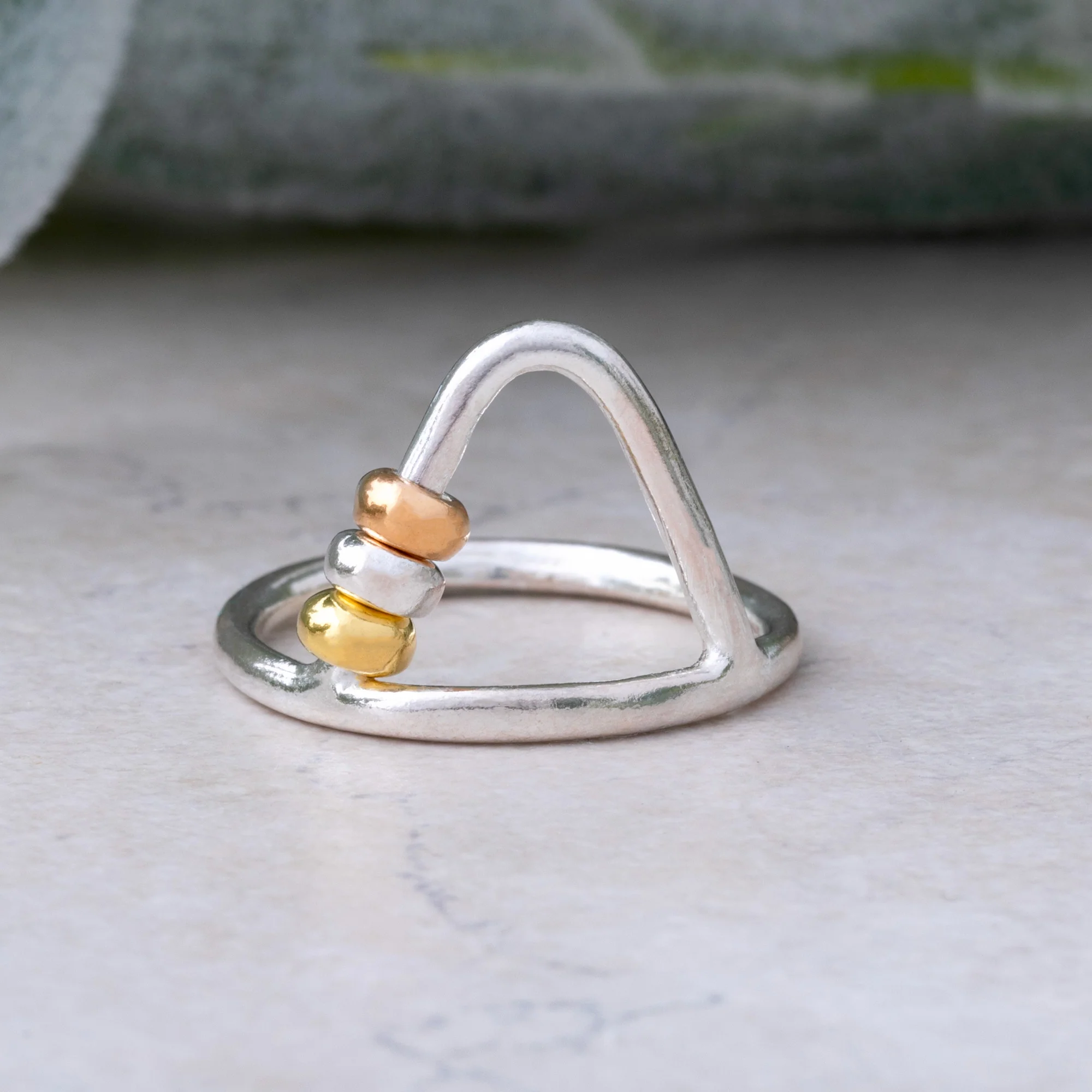Up & Over Sterling Silver Fidget Ring - Image 2
