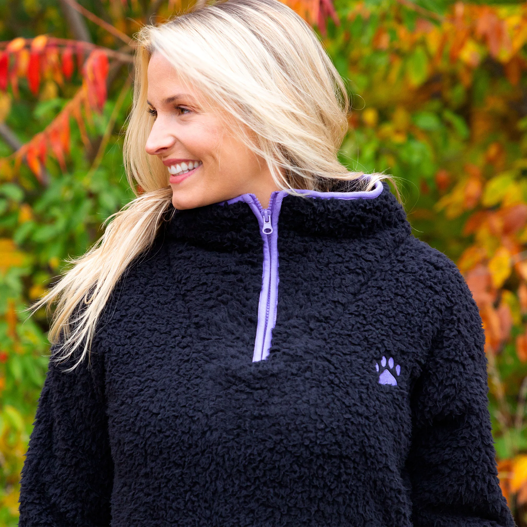 Cozy Paw Plush Sherpa Fleece Pullover - Image 11