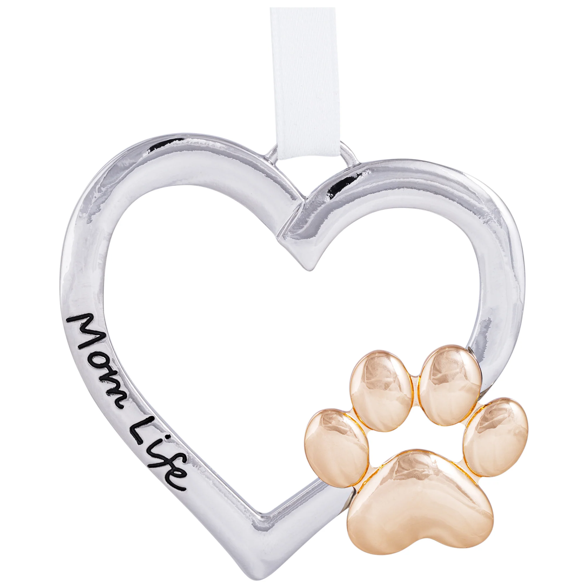 Mom Life Paw Print Ornament - Image 2