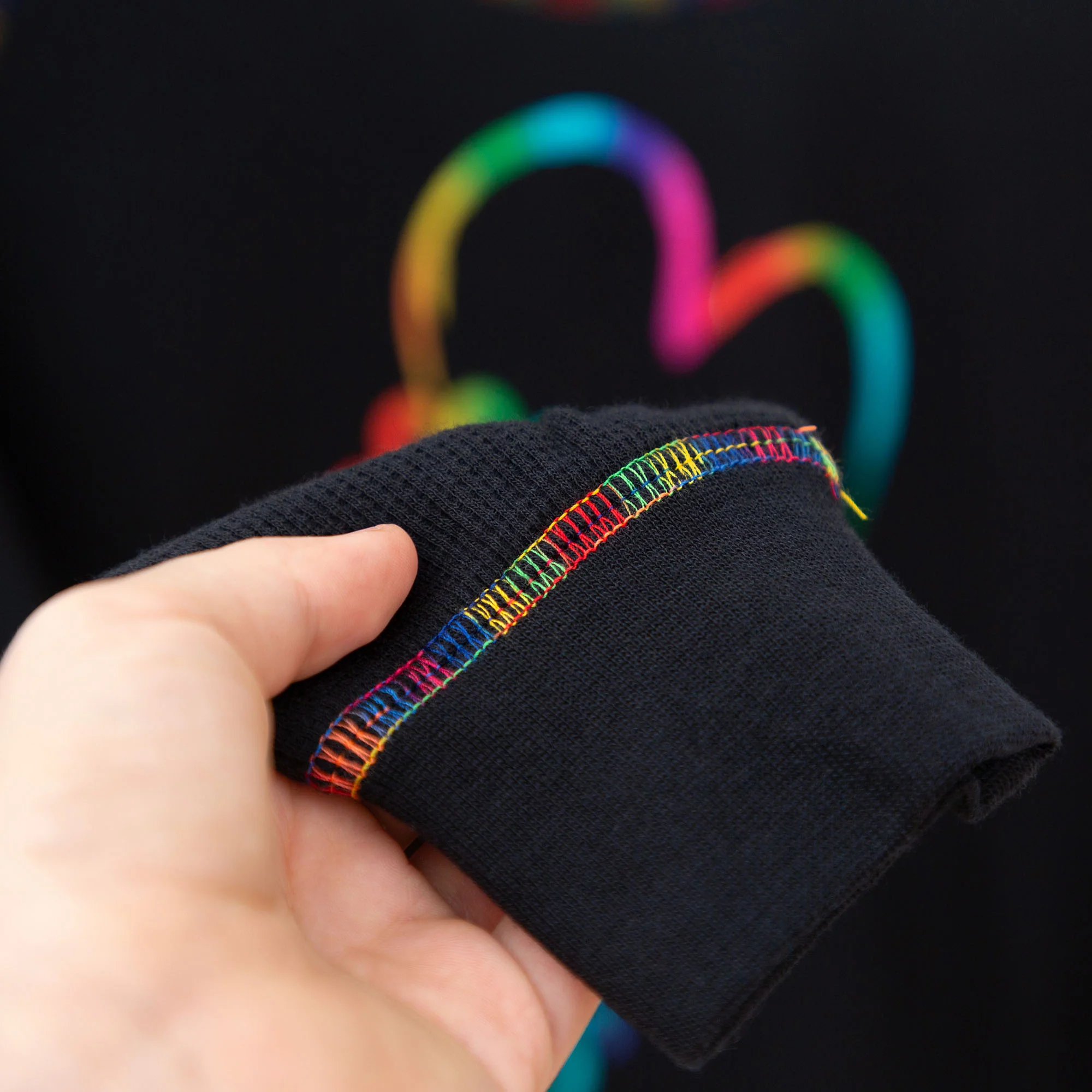 Rainbow Stitch Paw Thermal Long Sleeve Top - Image 2