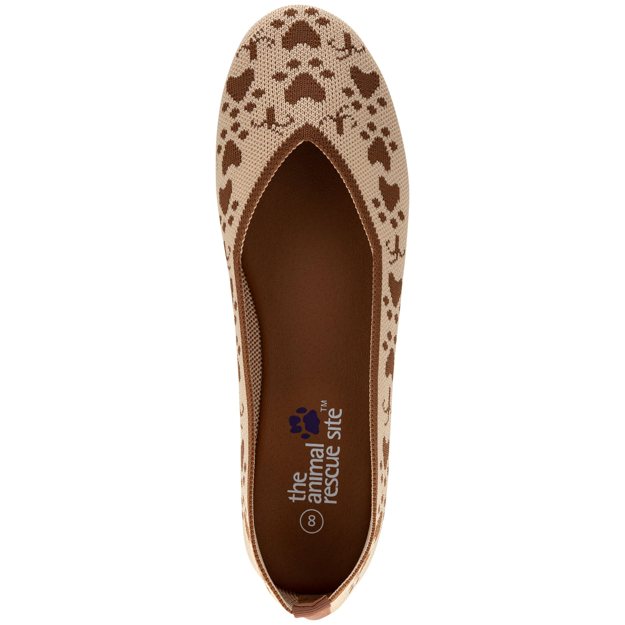 Woven Paw Print Ballet Flats - Image 3