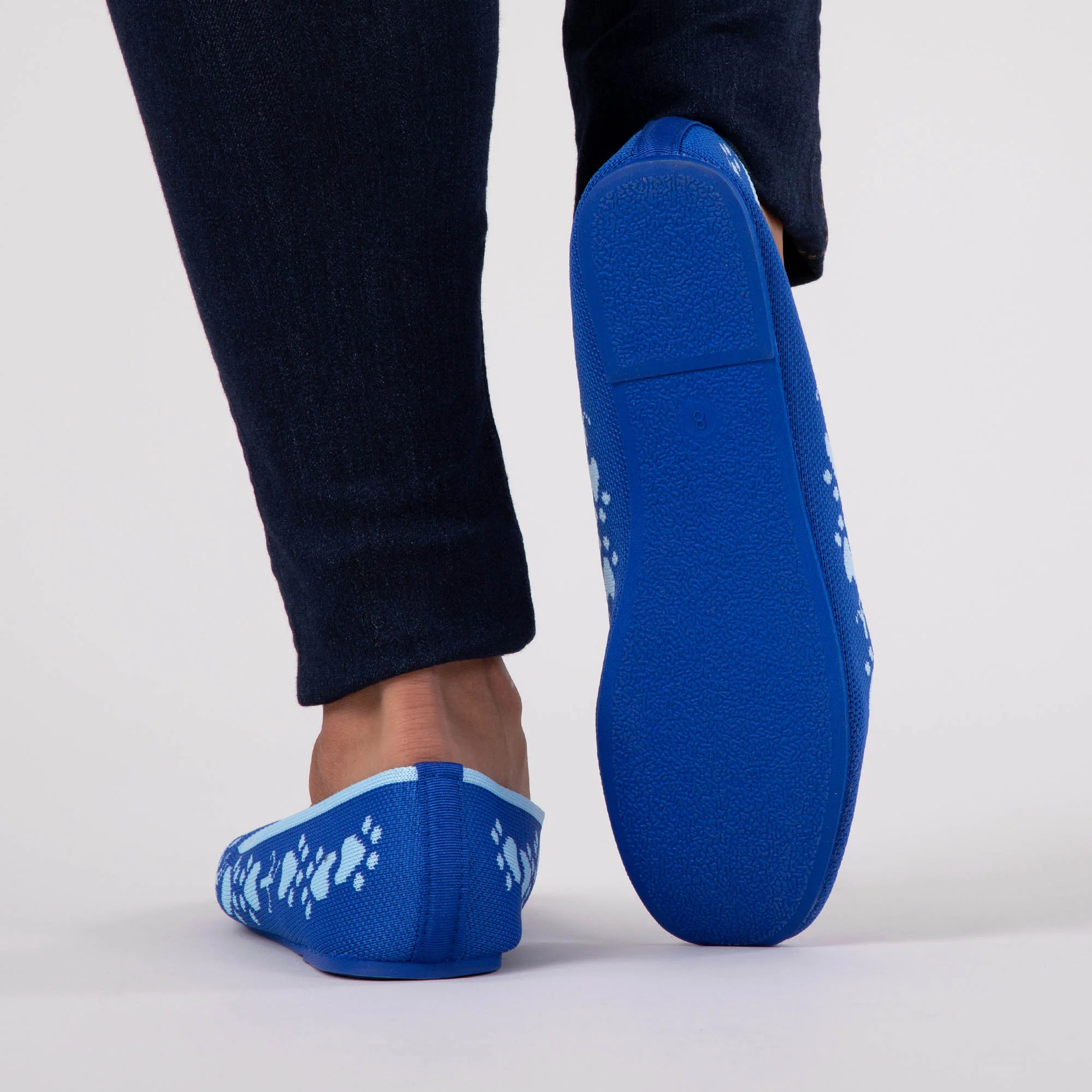 Woven Paw Print Ballet Flats - Image 6