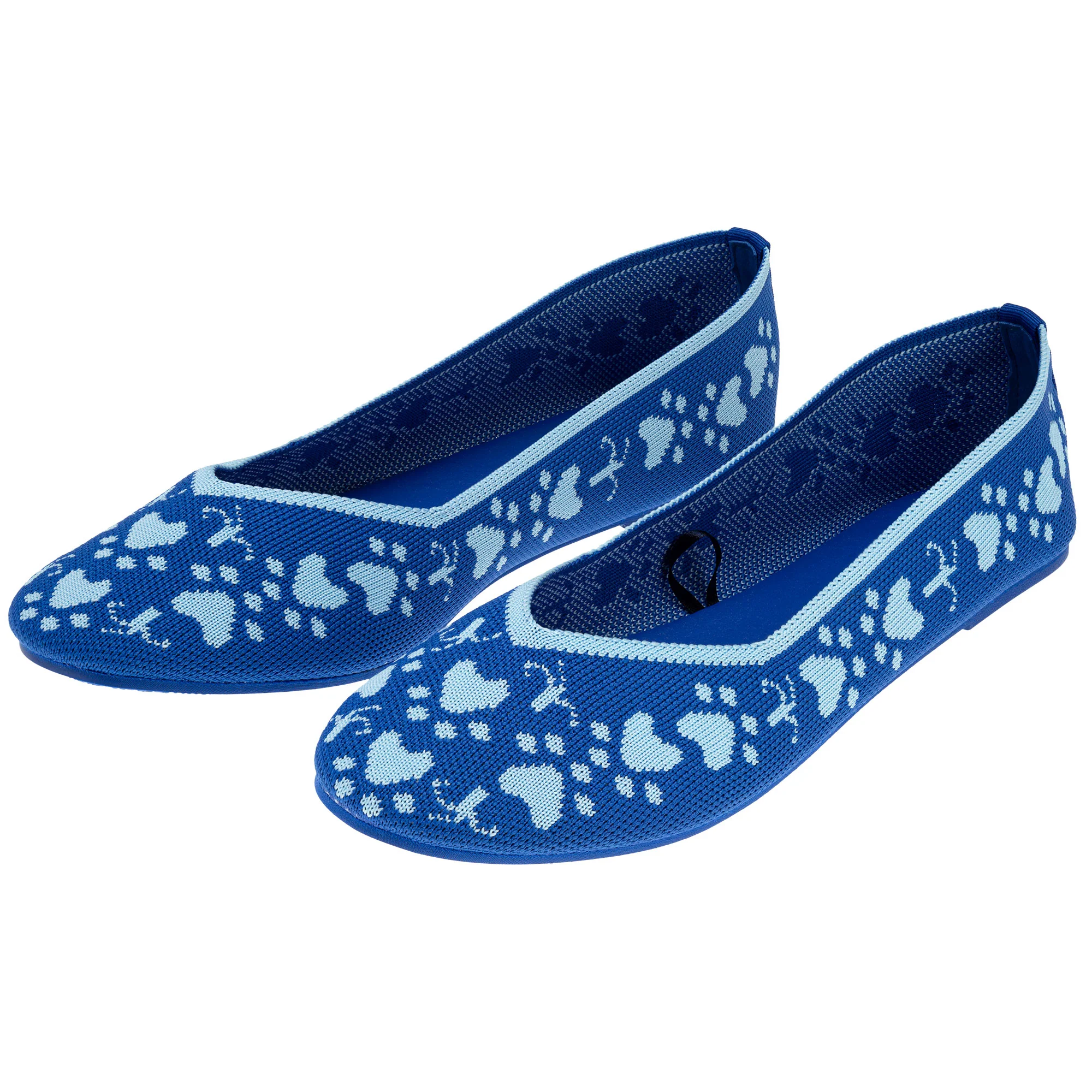 Woven Paw Print Ballet Flats - Image 7
