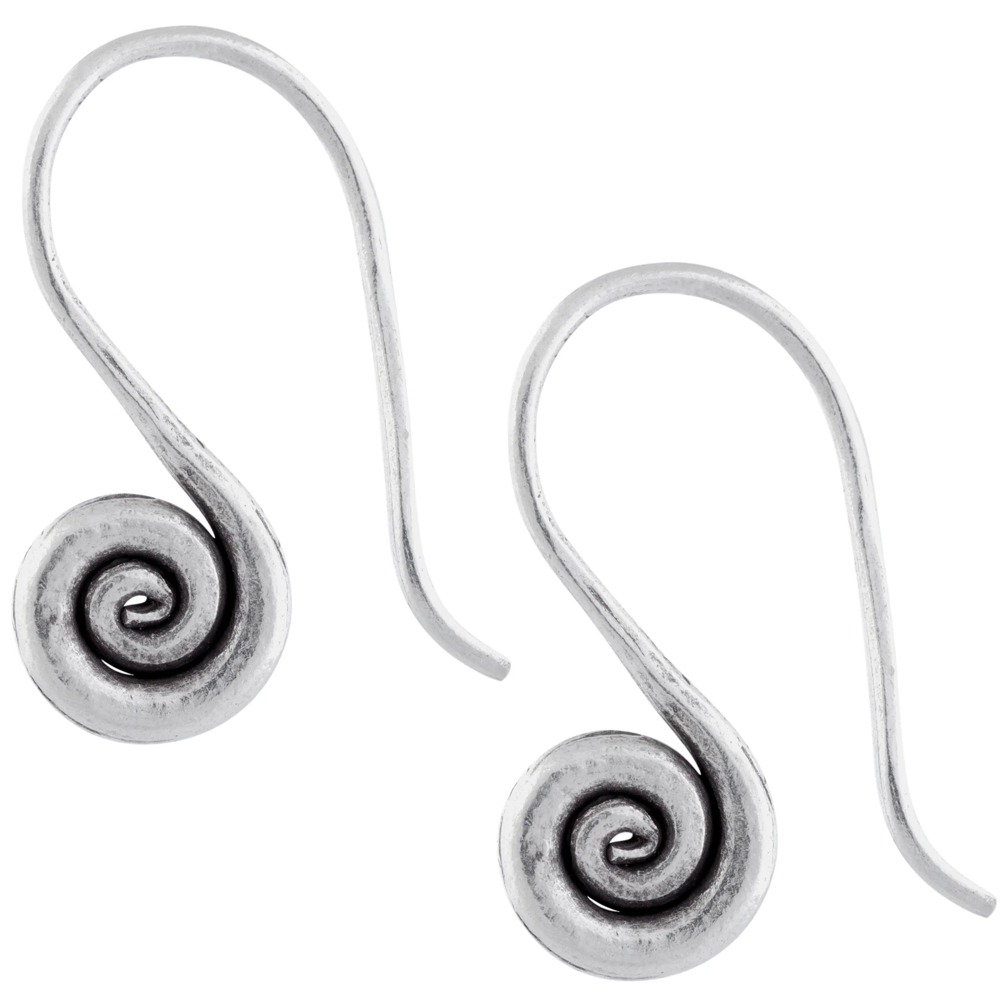 Small Swirl Sterling Silver Earrings - Image 2