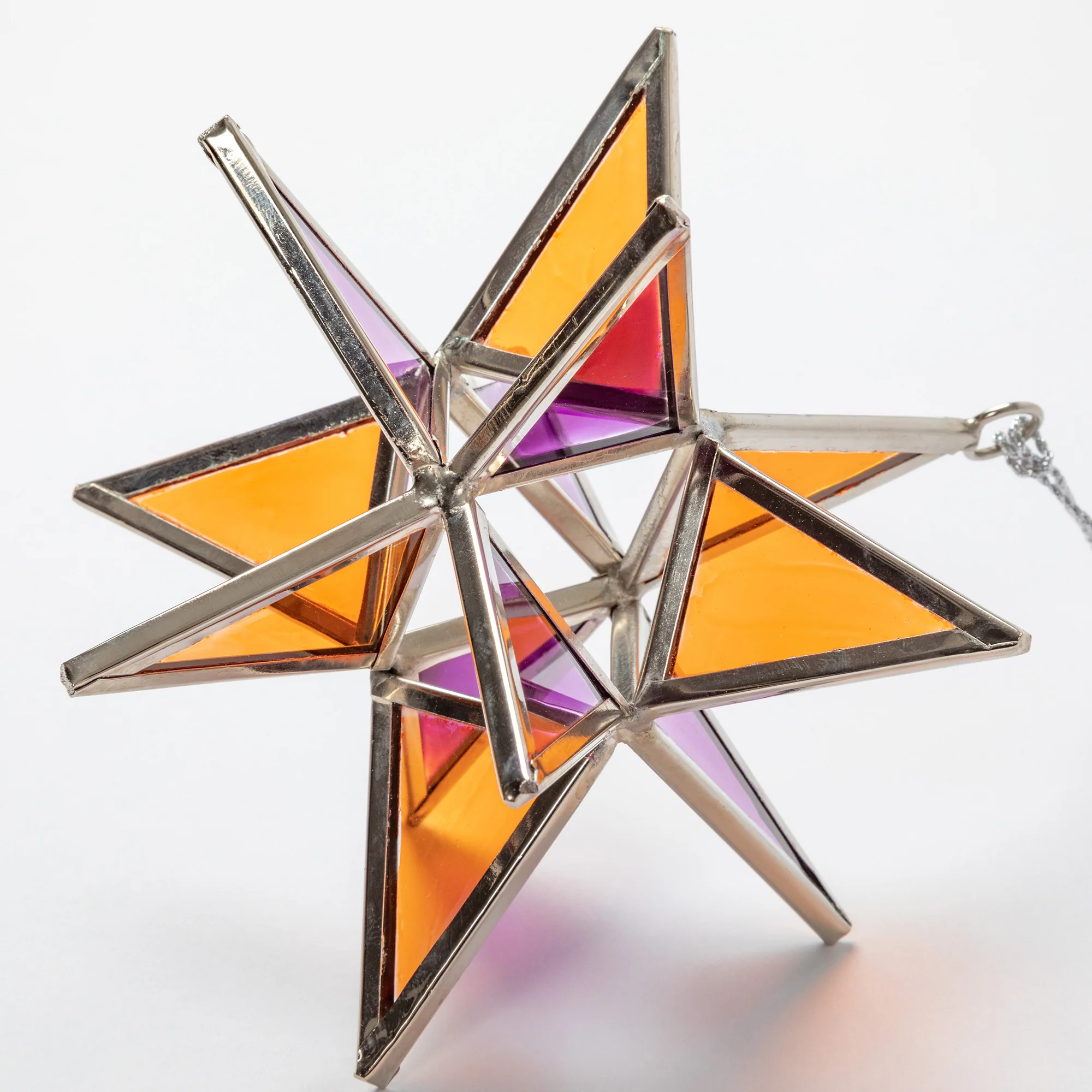 Glass Moravian Star Ornament | Fair Trade - Image 21