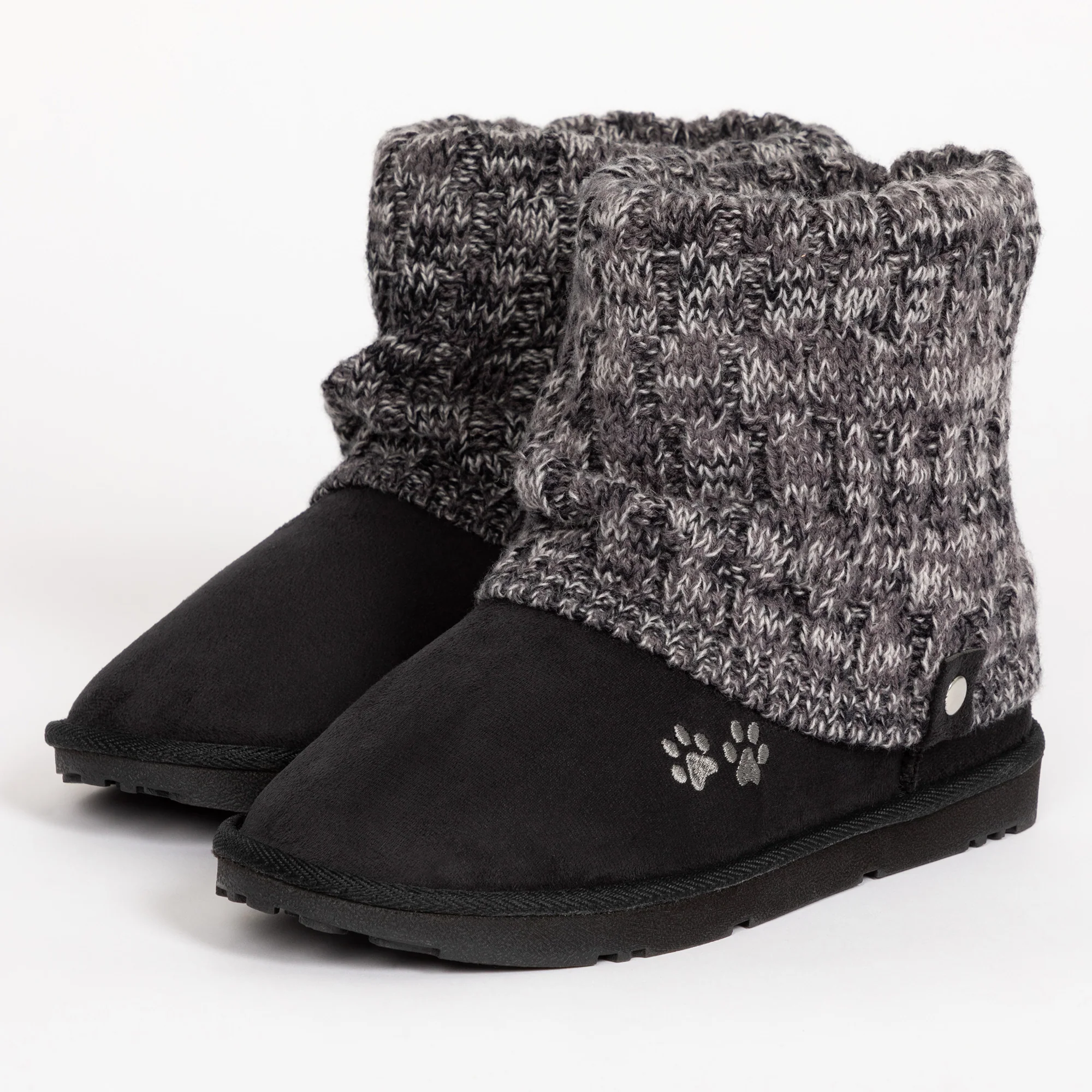 Paw Print Cozy Knitted Ankle Boots - Image 8