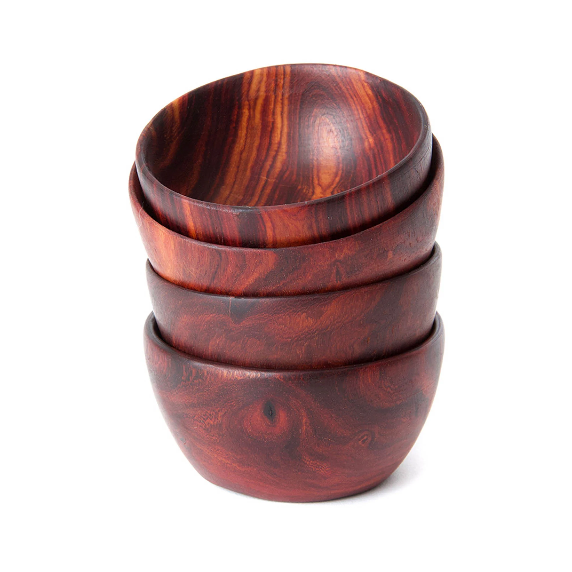 Hand-Carved Small Zambezi Teak Bowl - Image 3