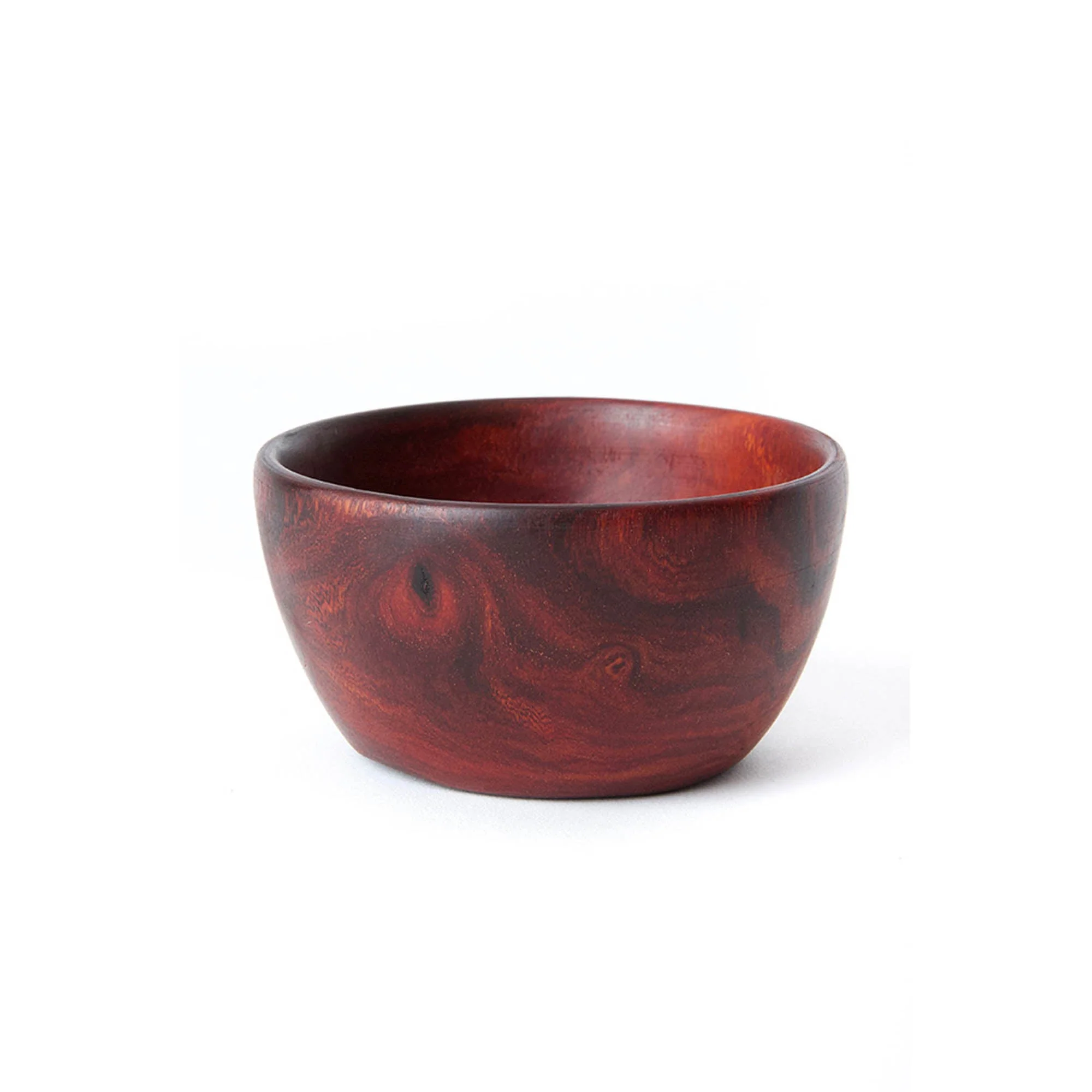 Hand-Carved Small Zambezi Teak Bowl - Image 4