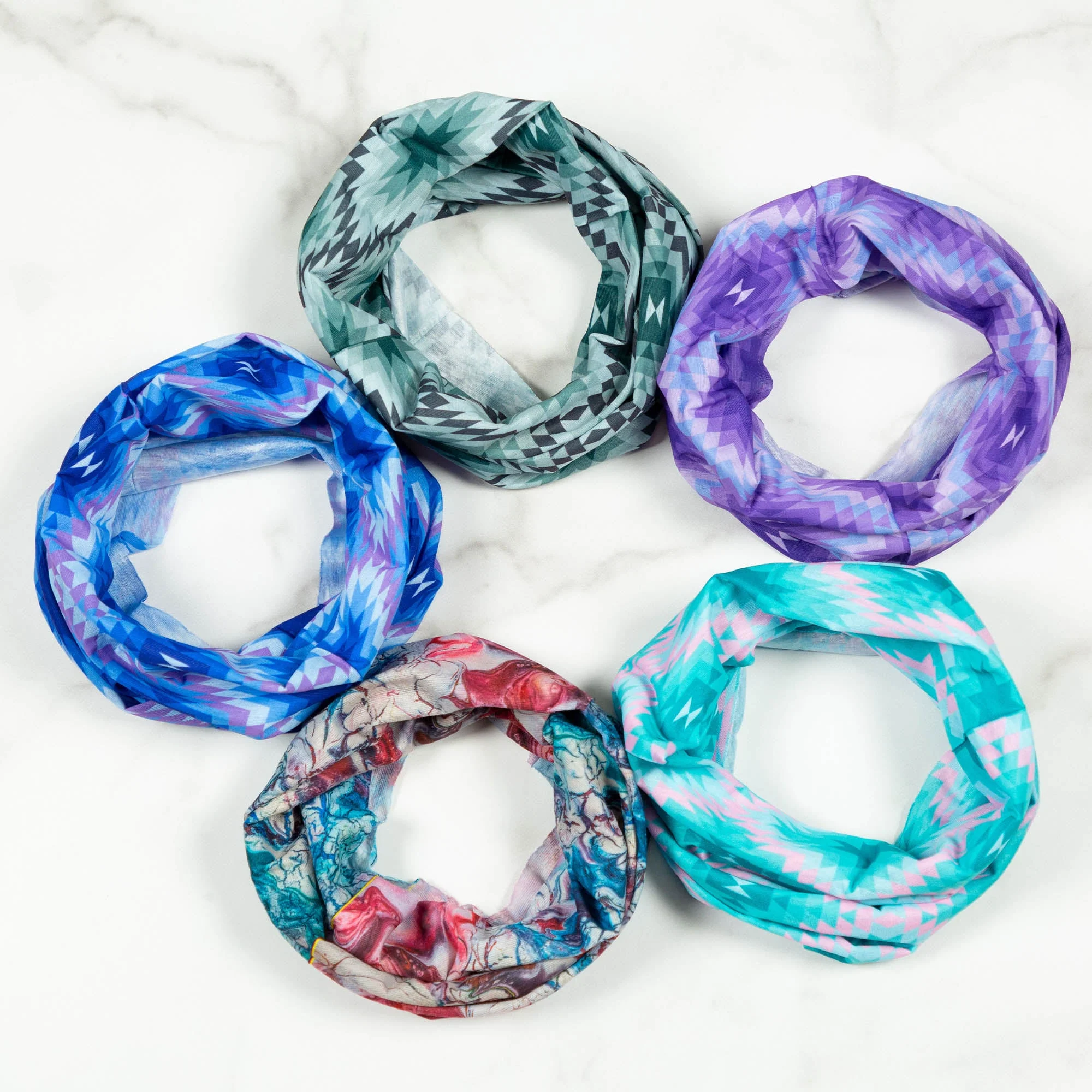Colorful Print Lightweight Neck Warmer - Image 16