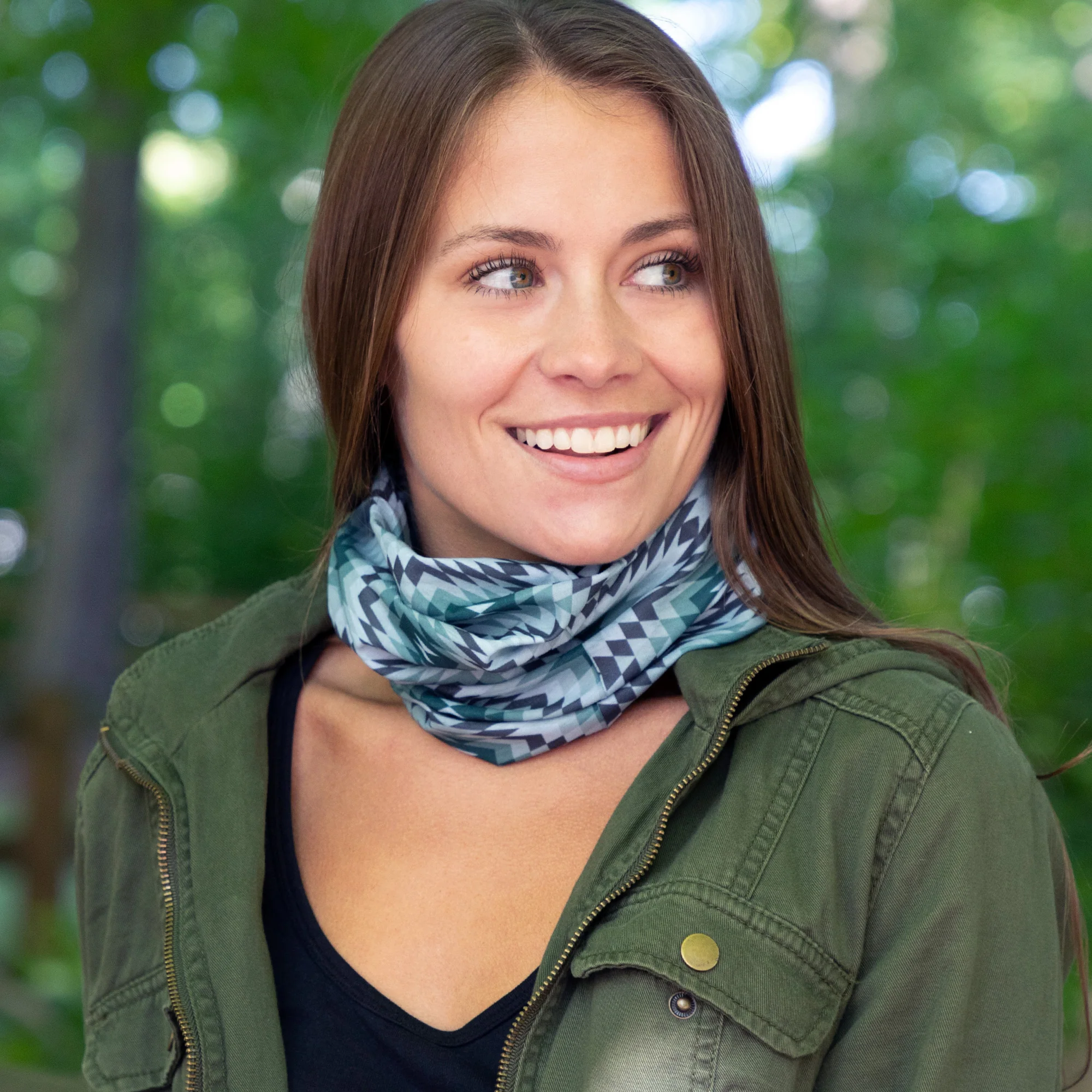 Colorful Print Lightweight Neck Warmer - Image 2