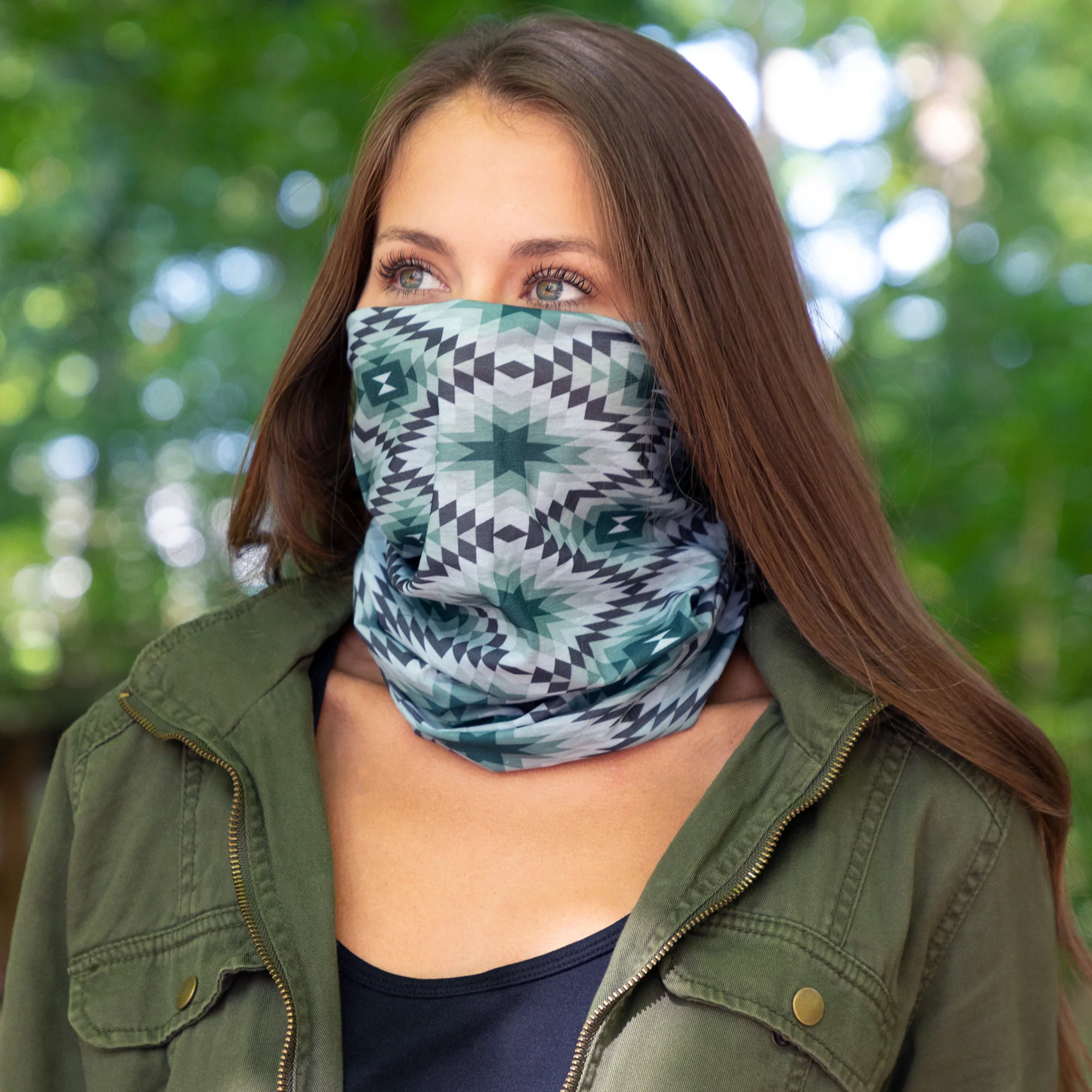 Colorful Print Lightweight Neck Warmer - Image 3