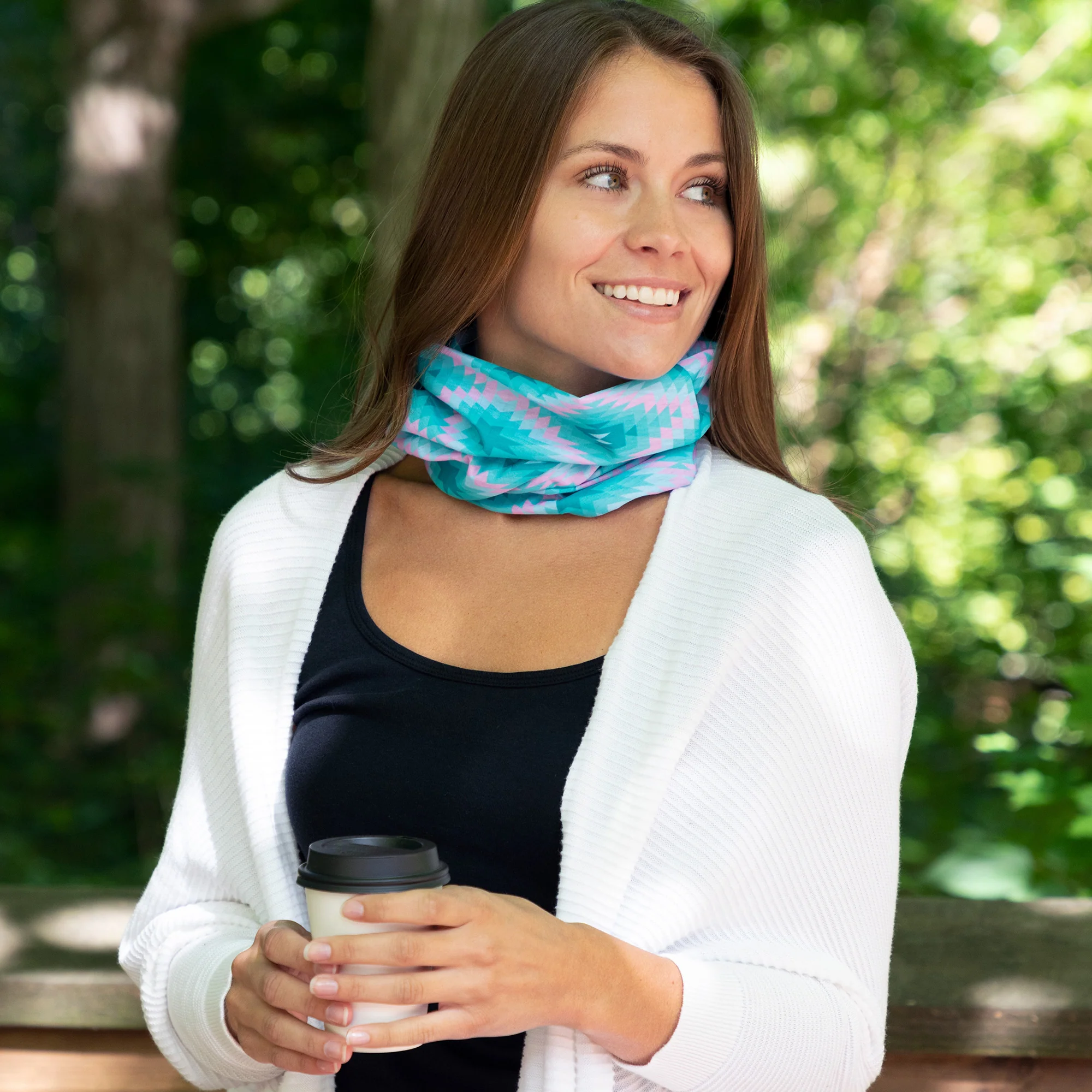 Colorful Print Lightweight Neck Warmer - Image 5
