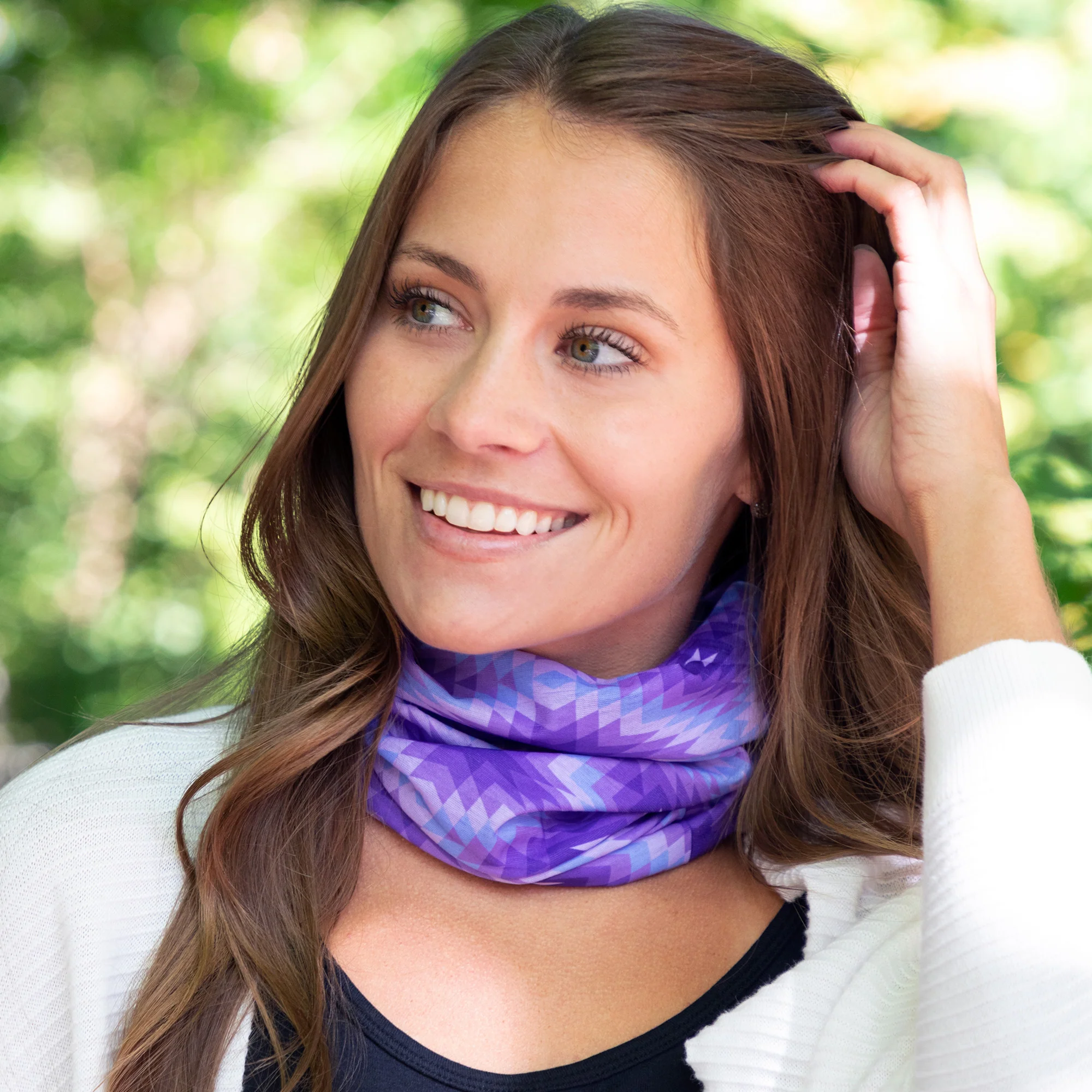 Colorful Print Lightweight Neck Warmer - Image 8