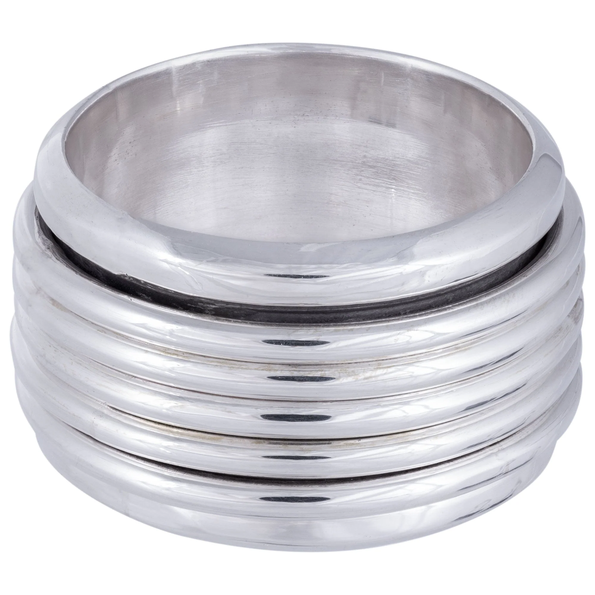 Rope Sterling Silver Spinning Ring - Image 2
