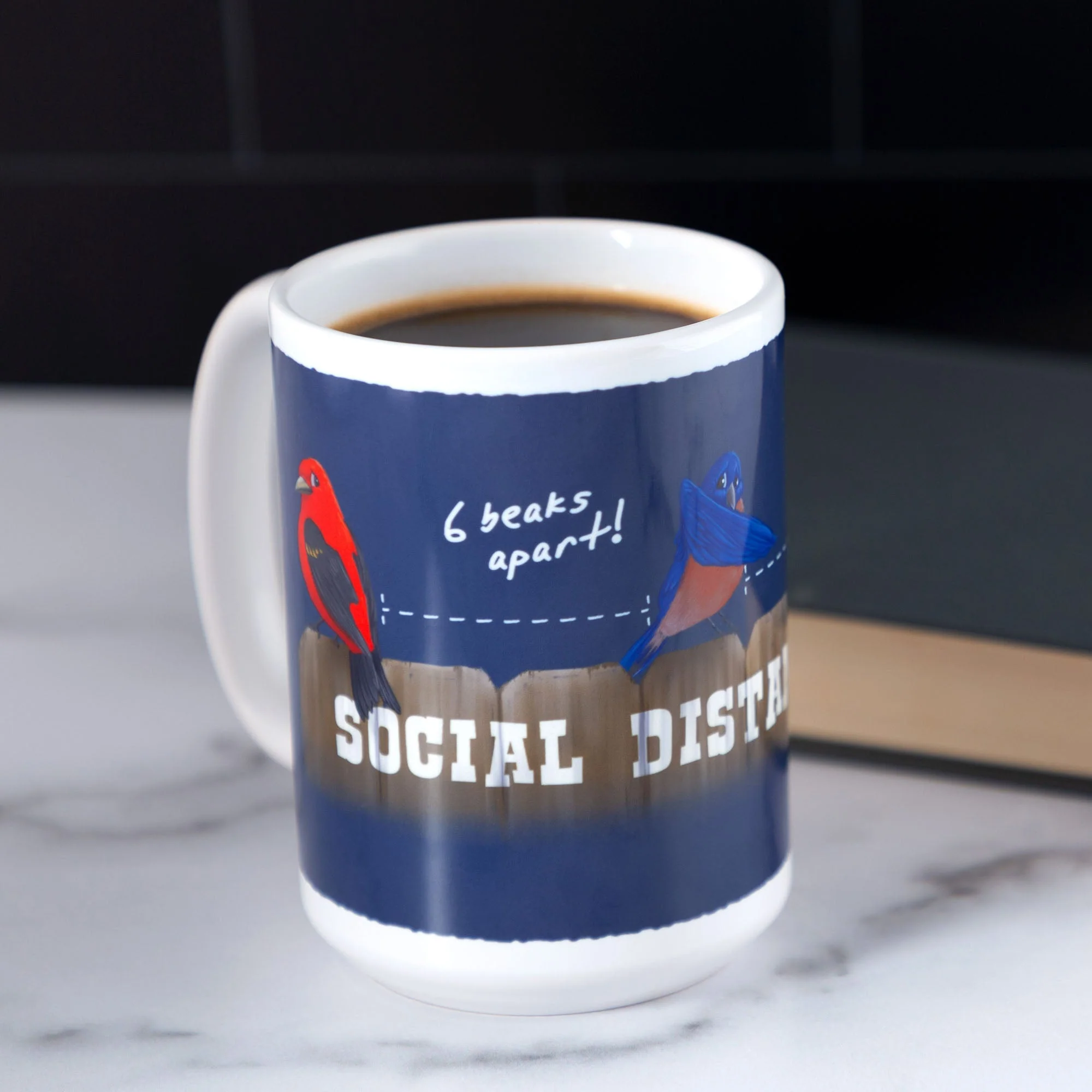 Social Distancing Bird Mug - Image 6