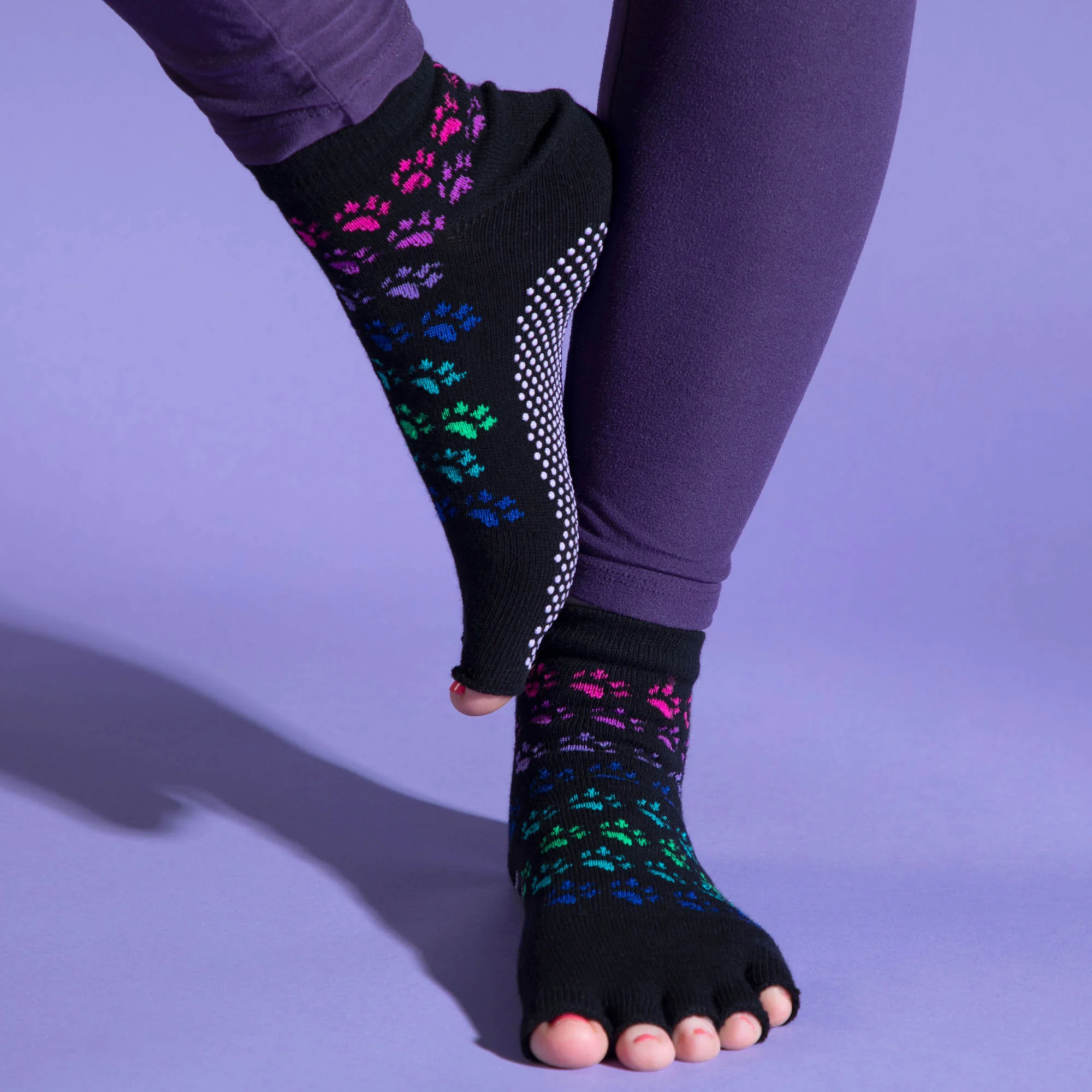 Jacquard Grip Yoga Socks - Image 7