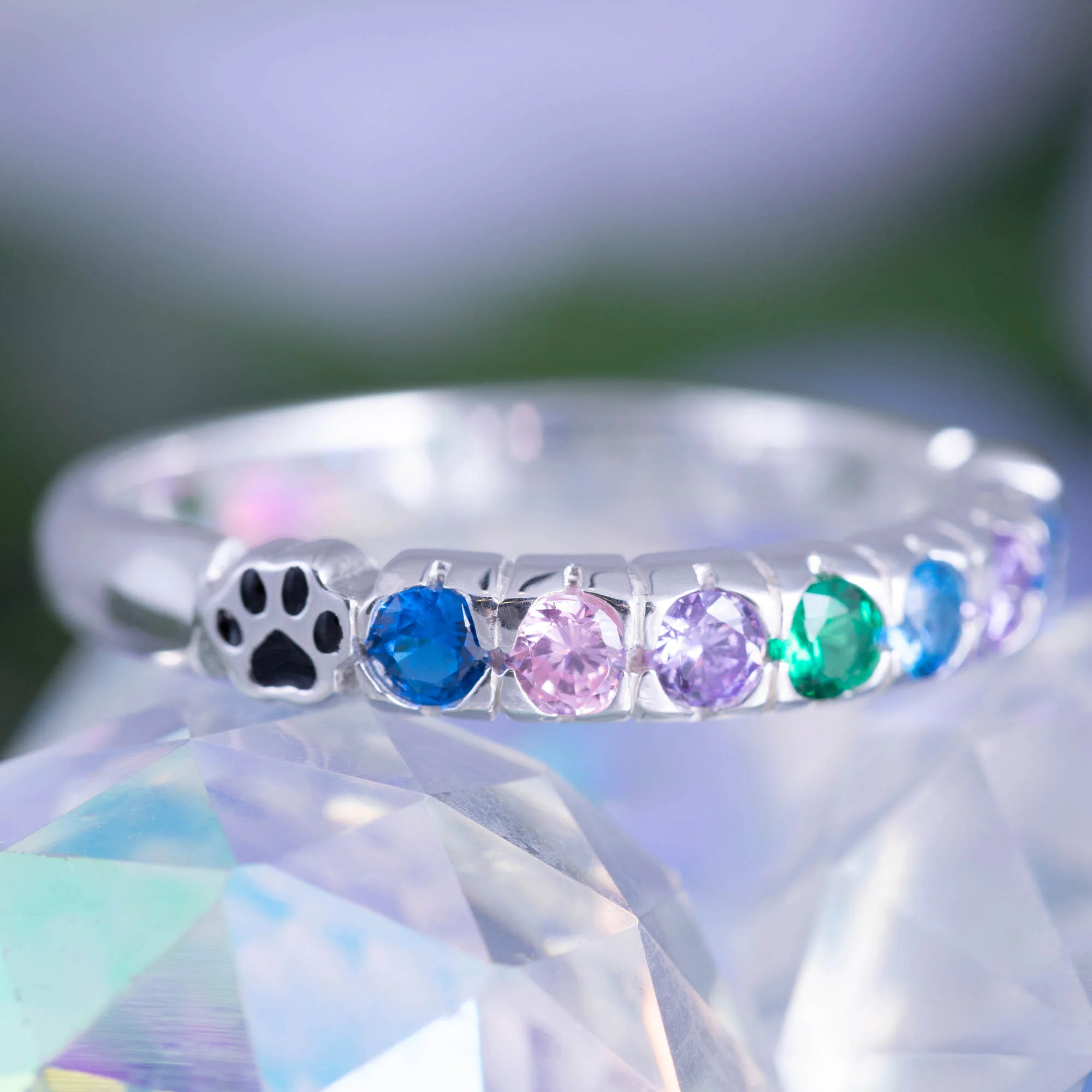 Rainbow Bridge Sterling Silver Ring