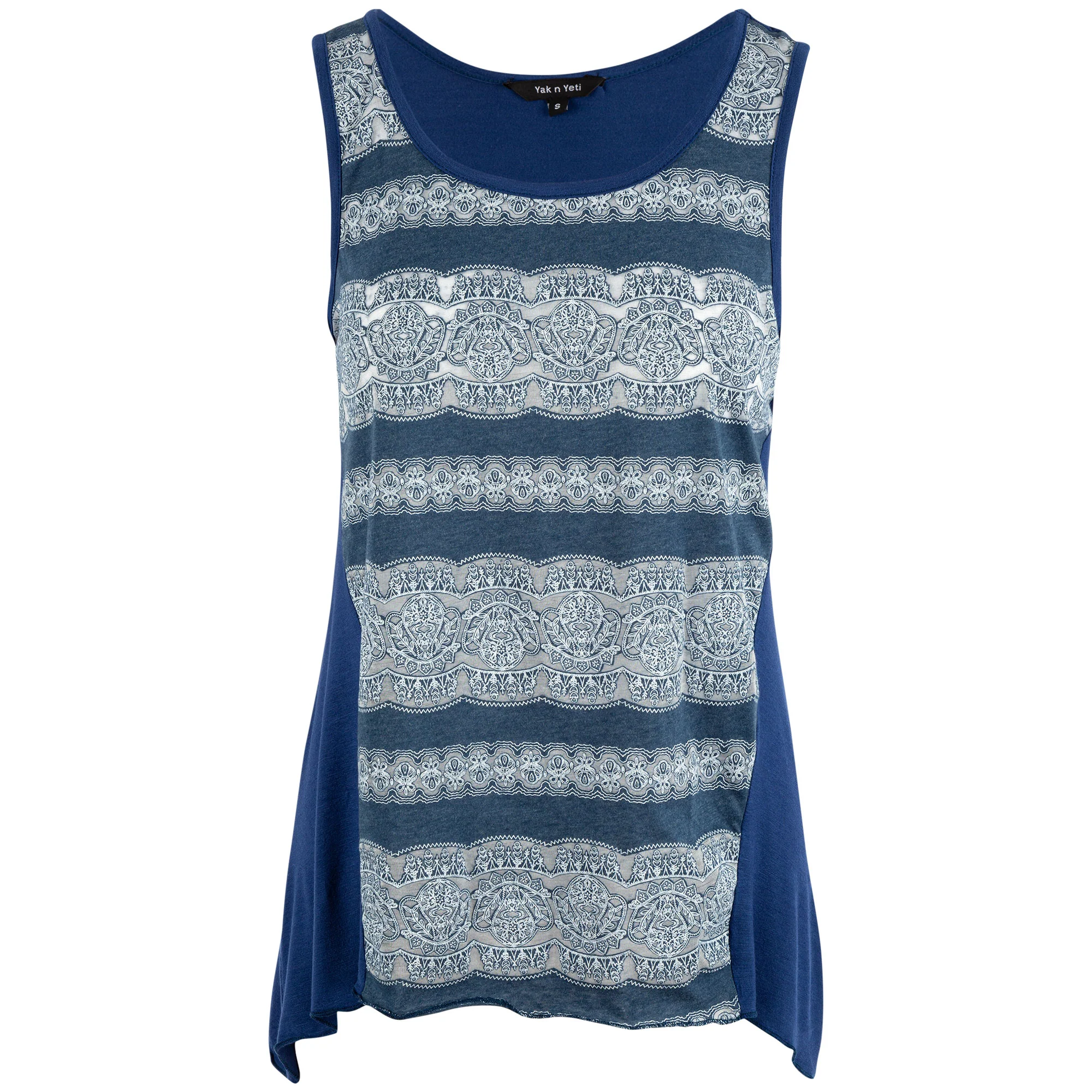 Lace Print Sleeveless Tunic - Image 2