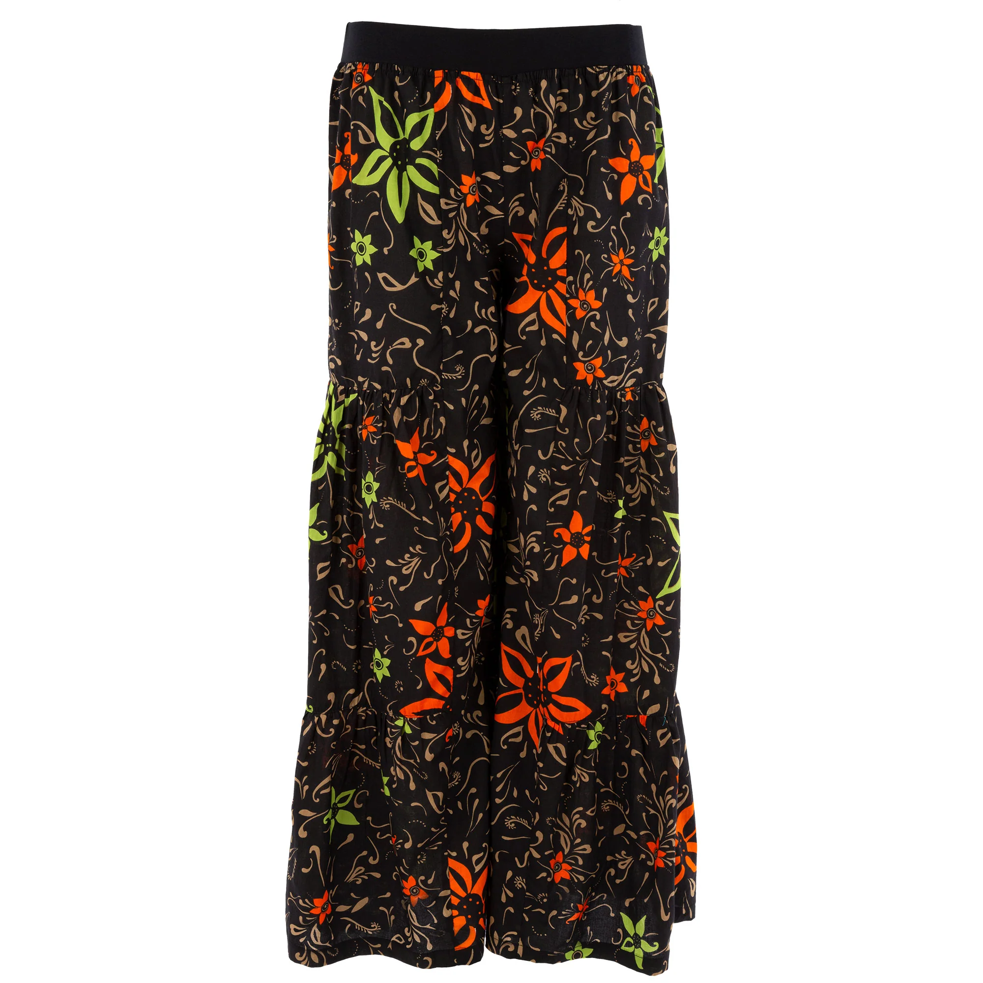Floral Boho Bell Bottom Pants - Image 2