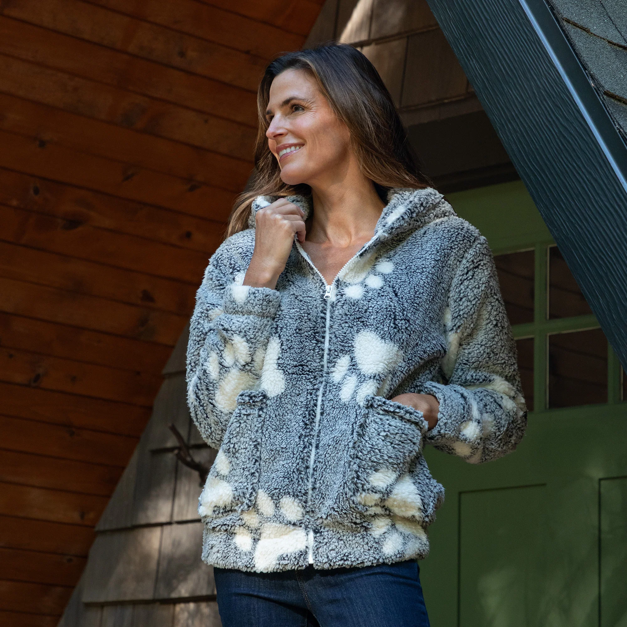Cozy in Paws Plush Sherpa Fleece Hooded Jacket - Image 23