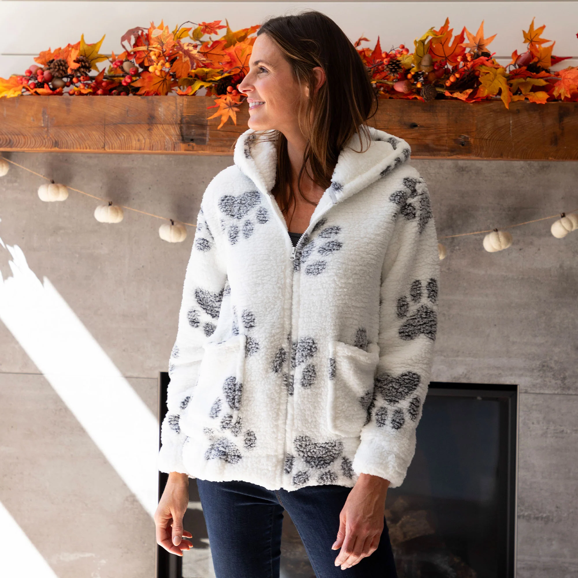 Cozy in Paws Plush Sherpa Fleece Hooded Jacket - Image 4