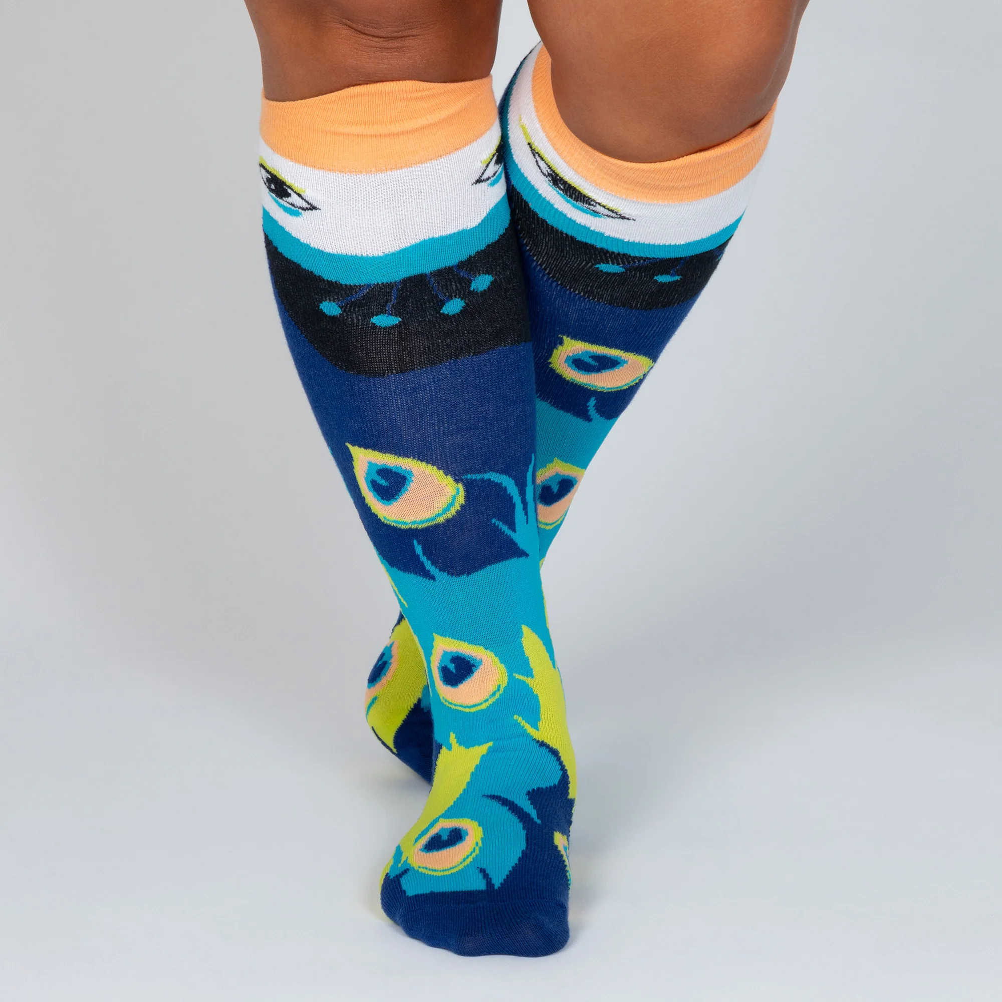 Peacock Knee High Socks - Image 3