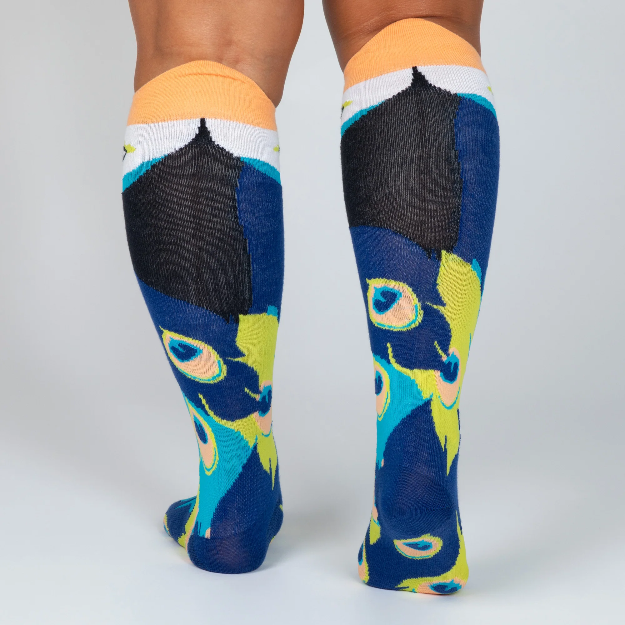 Peacock Knee High Socks - Image 4
