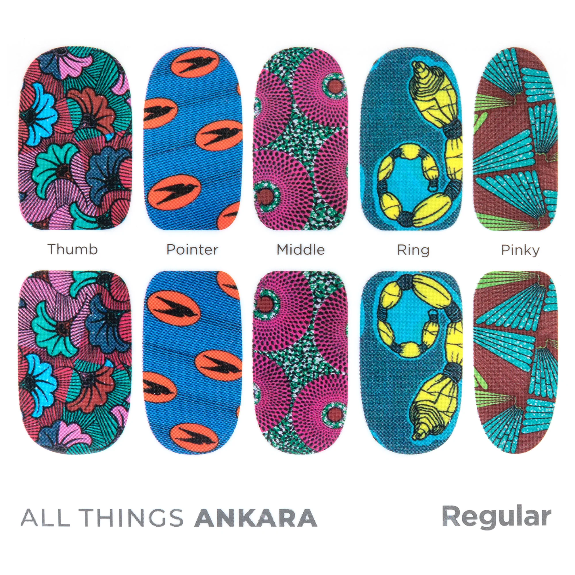 African Print Nail Wraps - Image 11