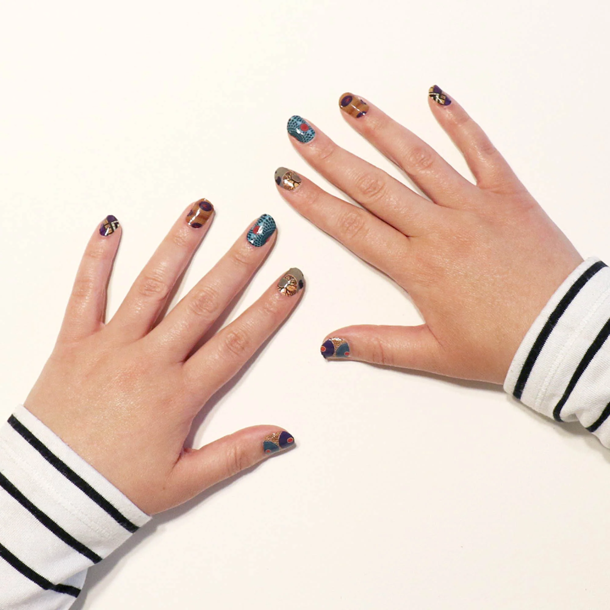 African Print Nail Wraps - Image 4