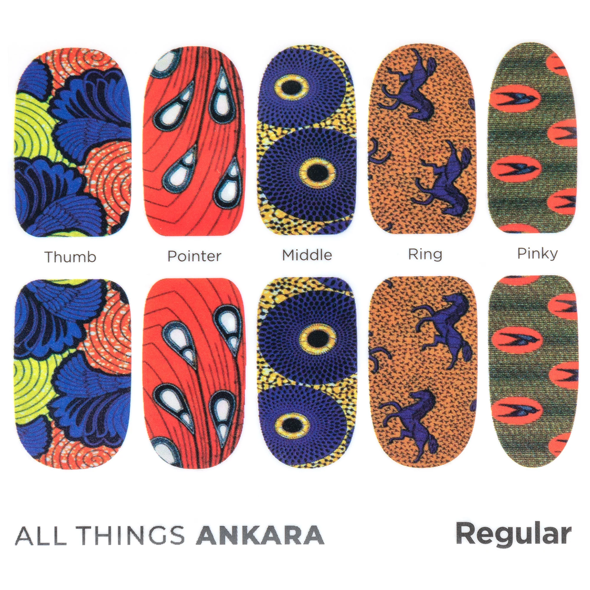 African Print Nail Wraps - Image 8