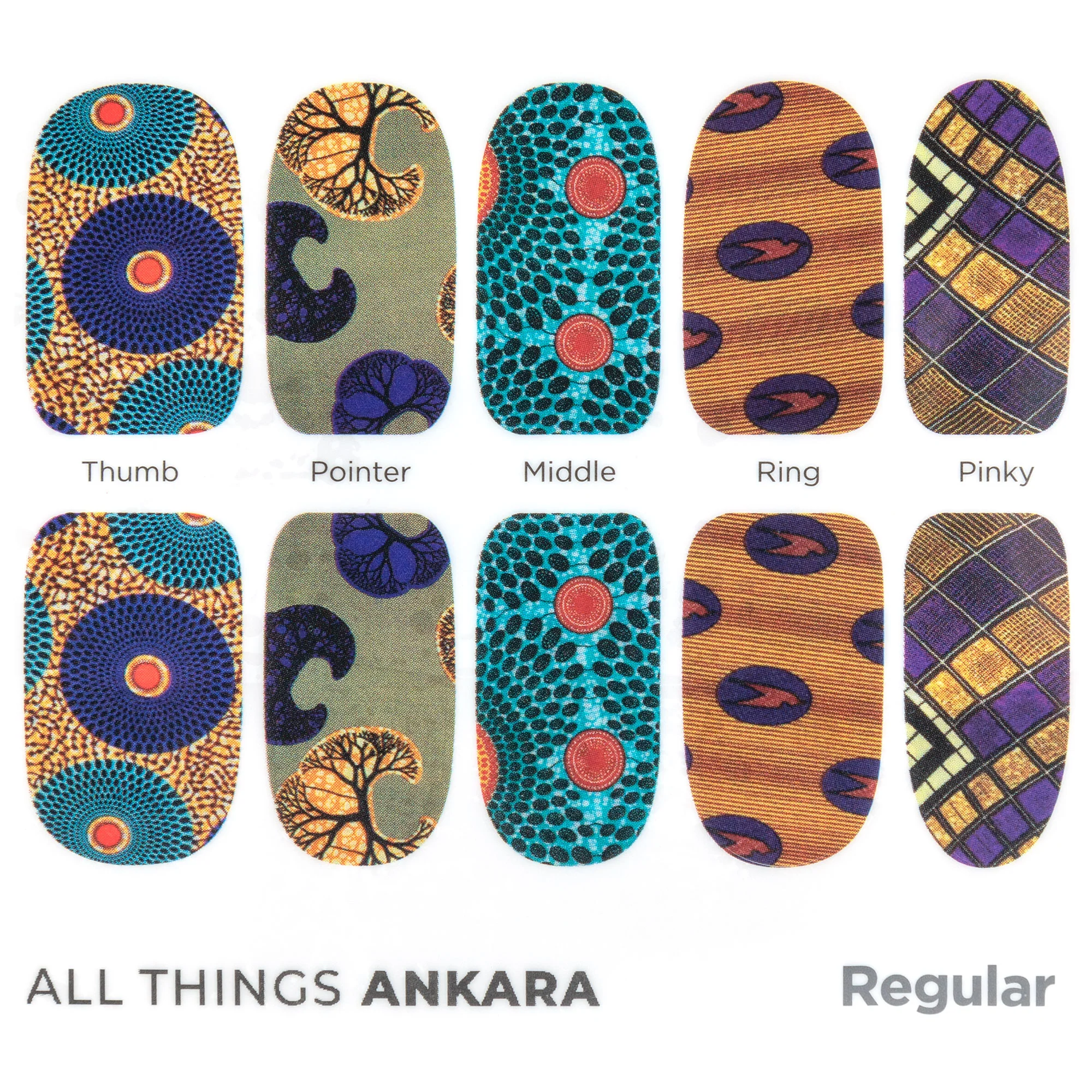 African Print Nail Wraps - Image 9