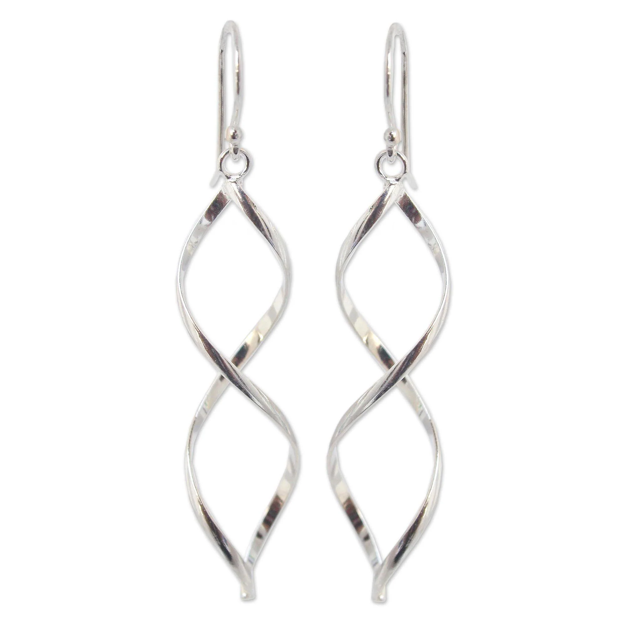 Sterling Silver Infinity Dangle Earrings - Image 2