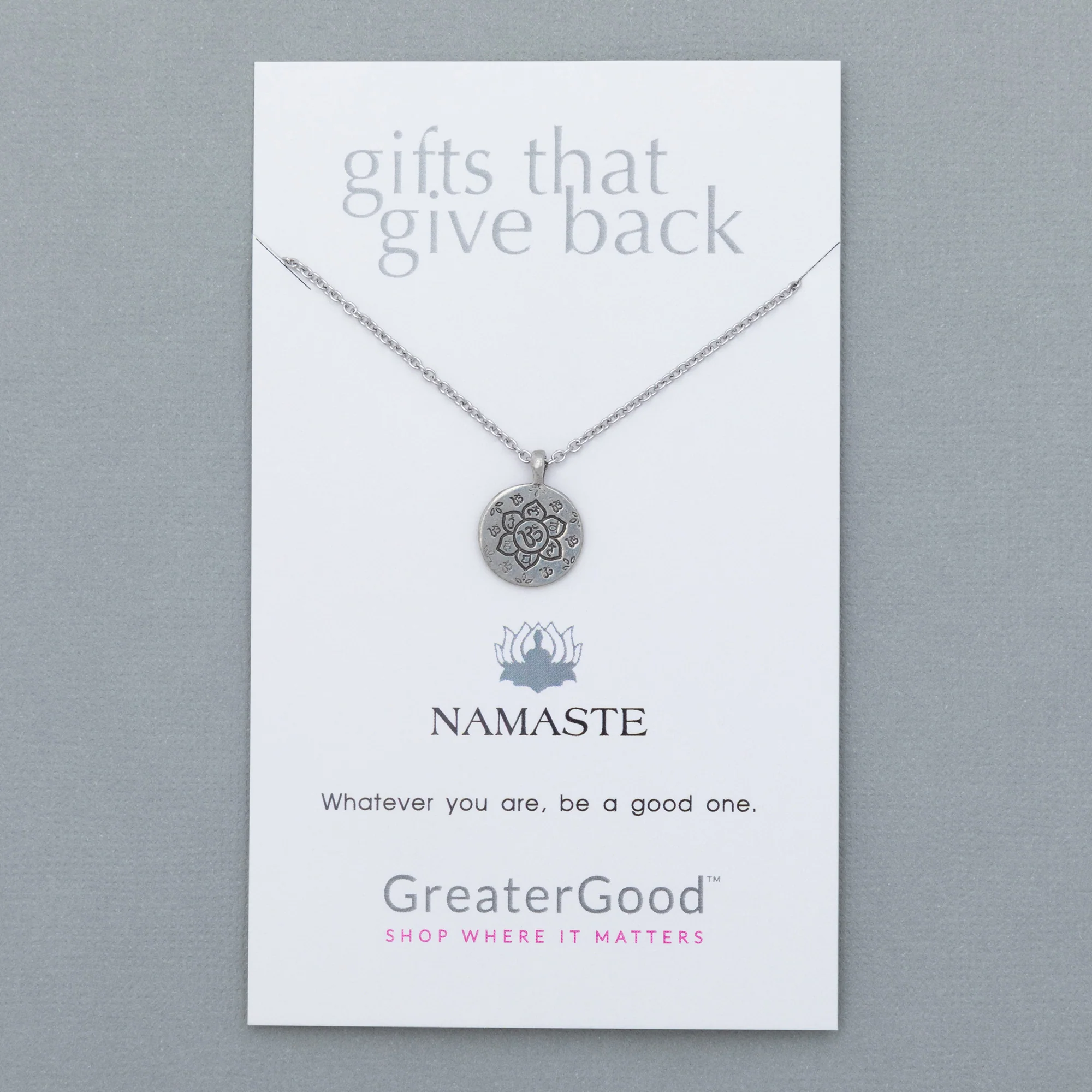Mindfully Living Pewter Necklace - Image 14