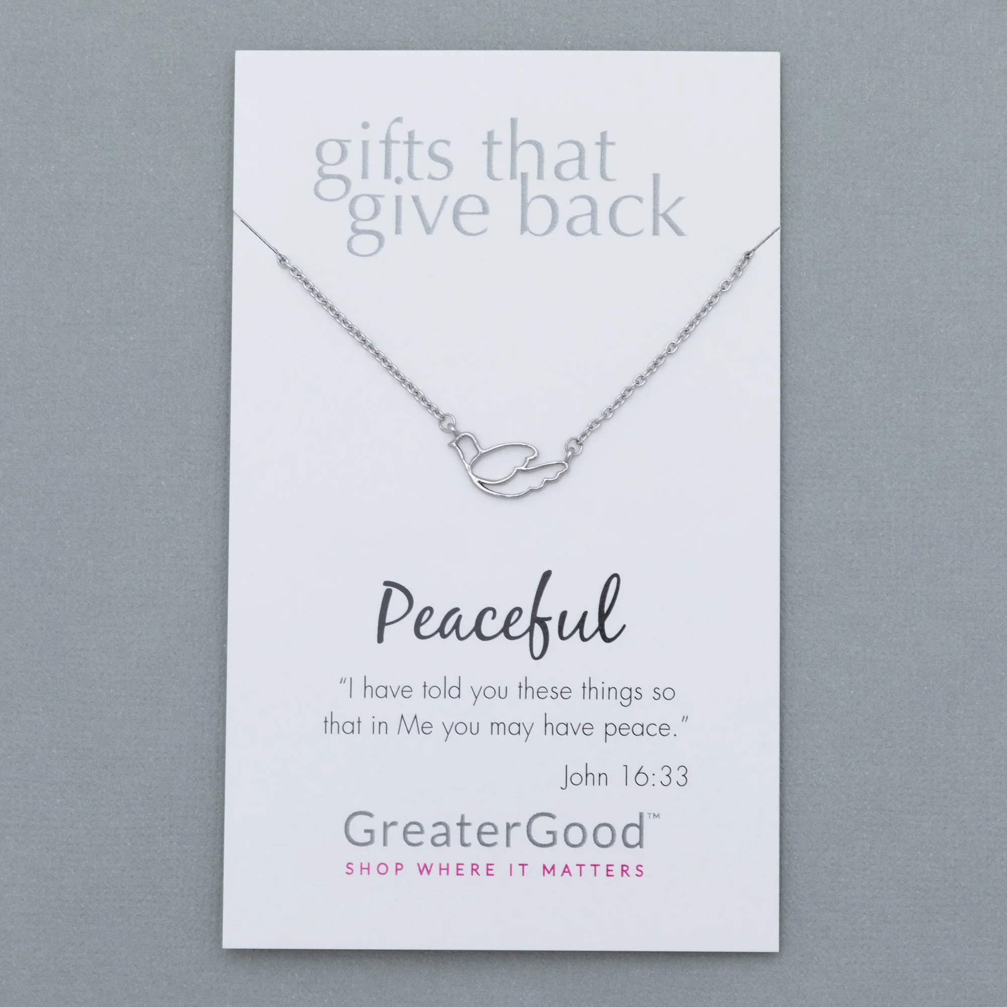 Mindfully Living Pewter Necklace - Image 22