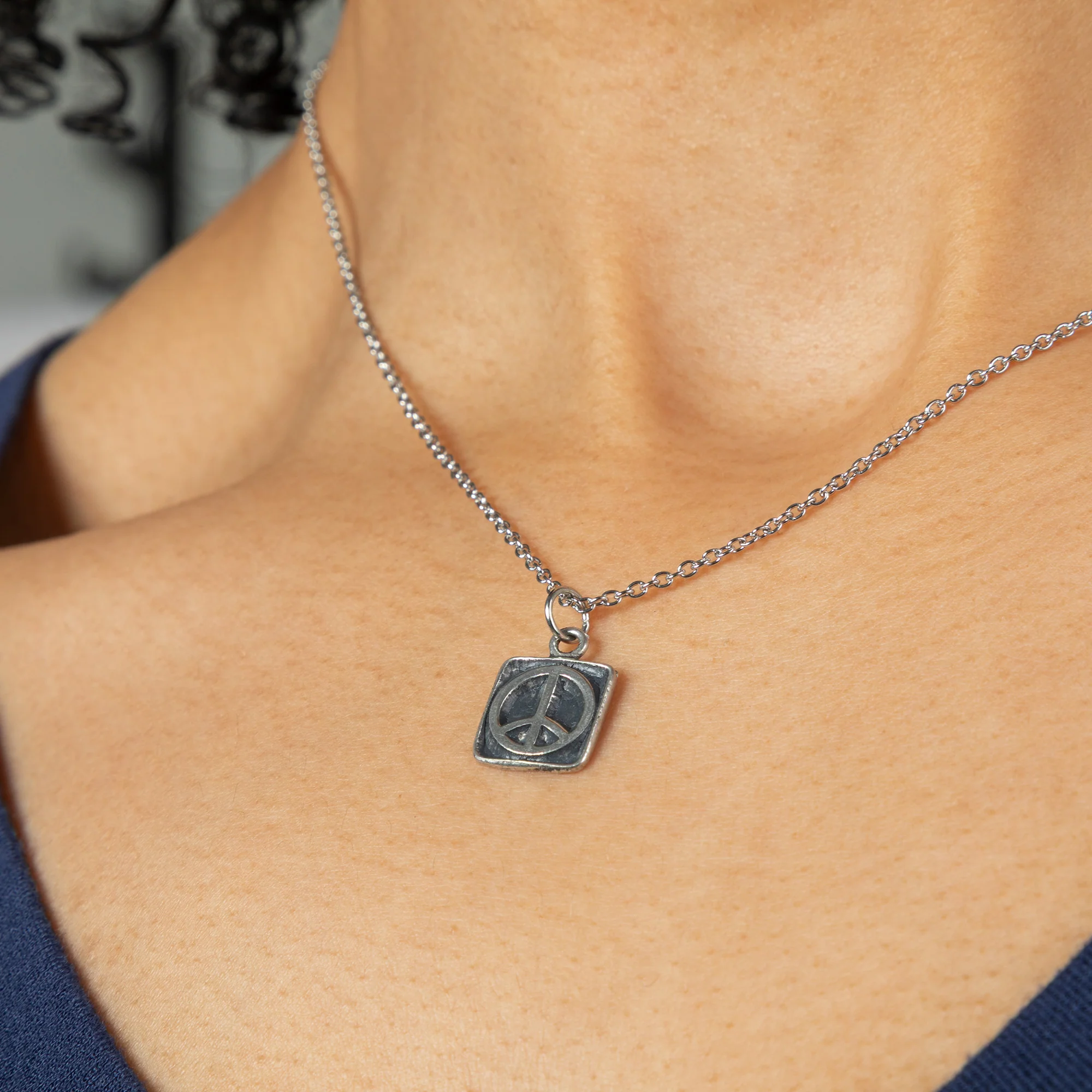 Mindfully Living Pewter Necklace - Image 24