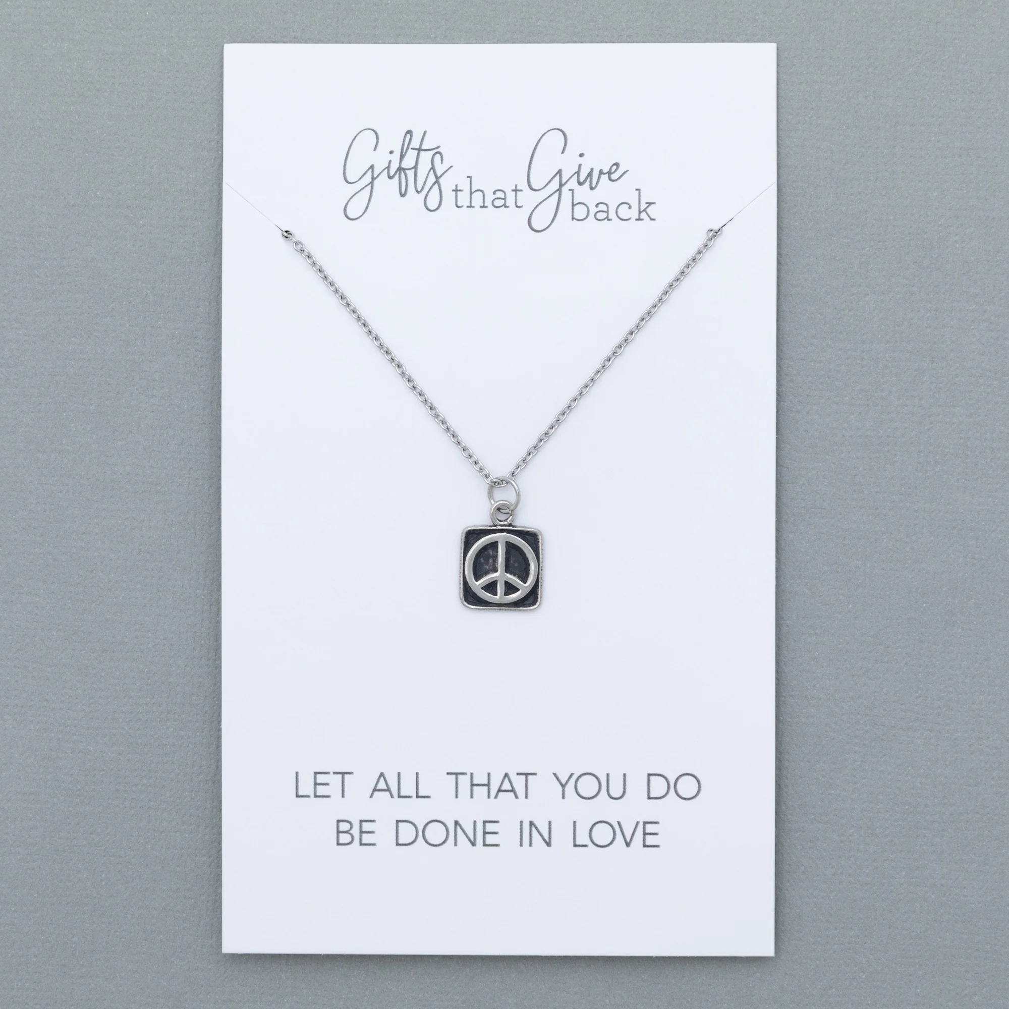 Mindfully Living Pewter Necklace - Image 26