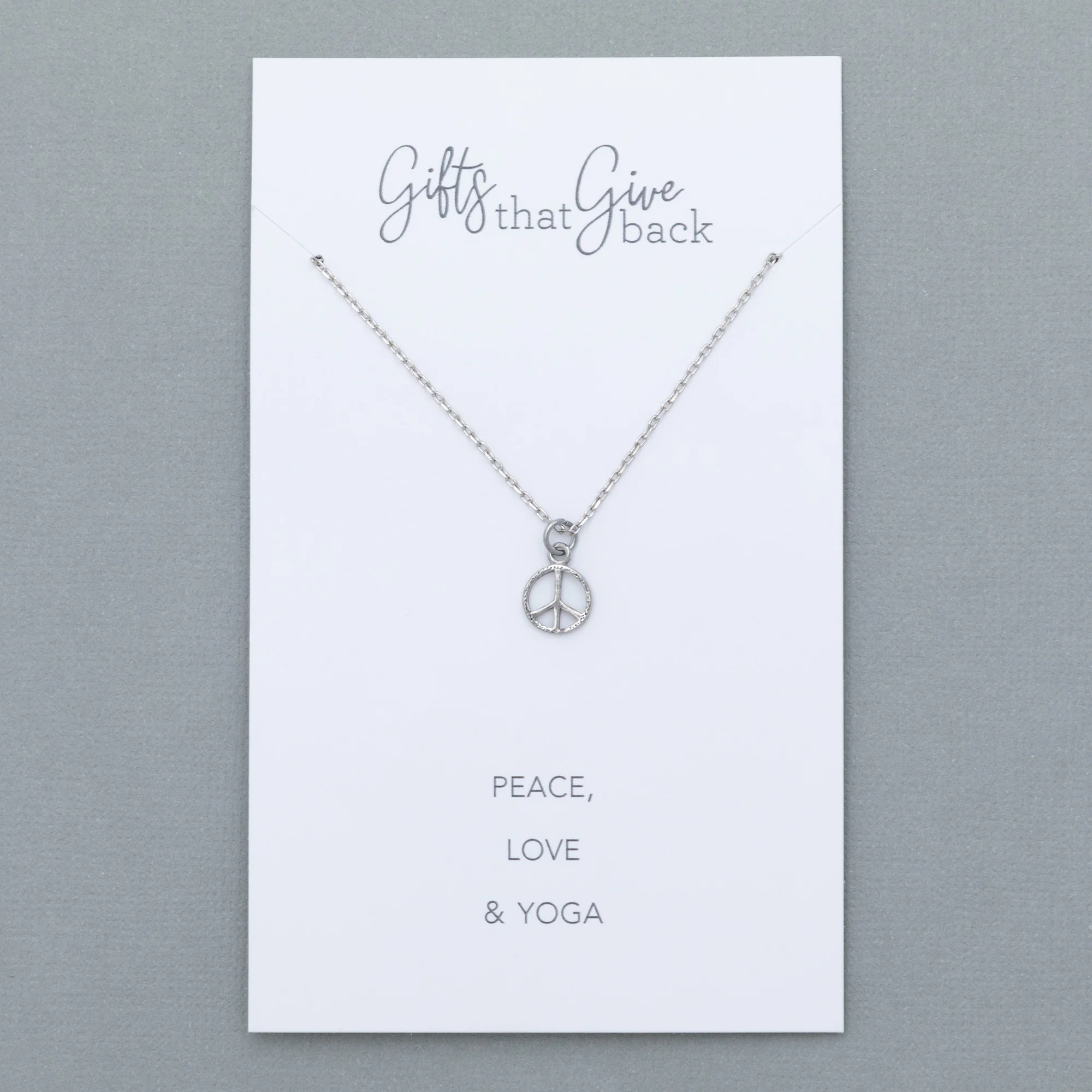 Mindfully Living Pewter Necklace - Image 6