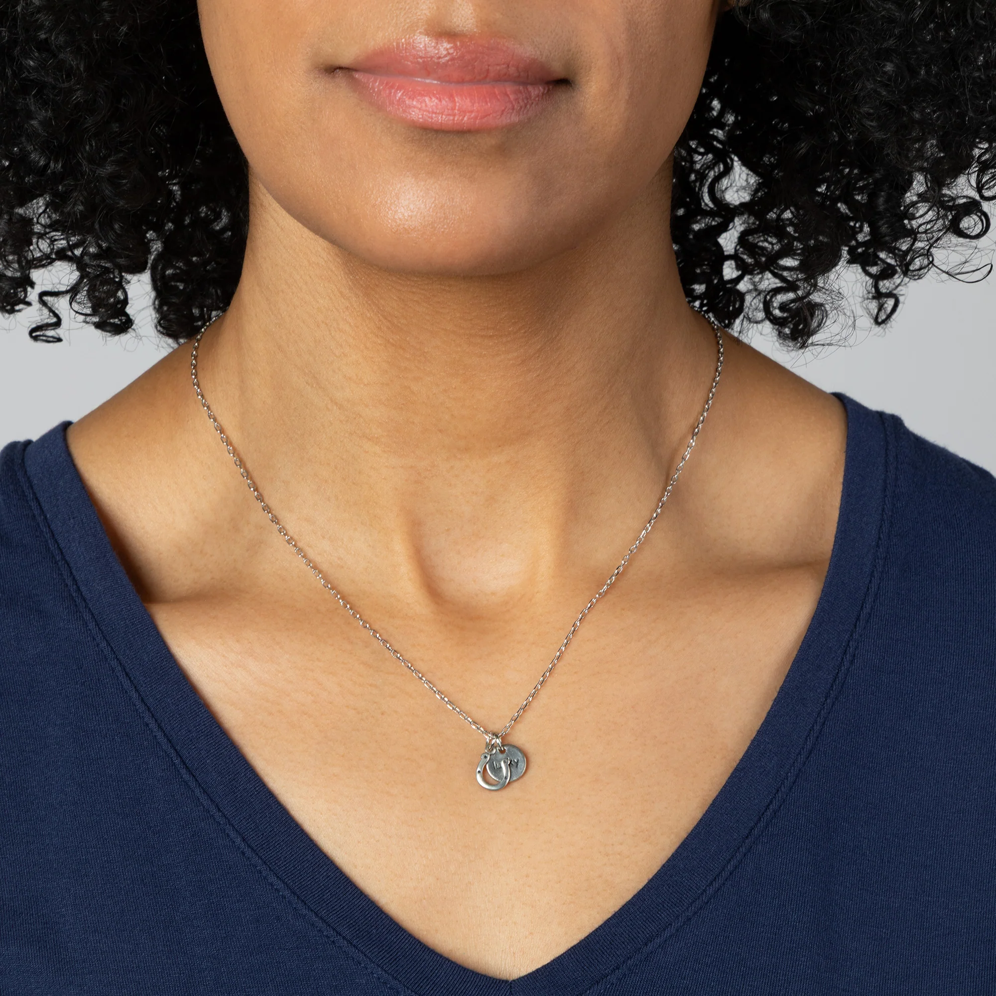Carry a Little Luck Pewter Necklace - Image 8