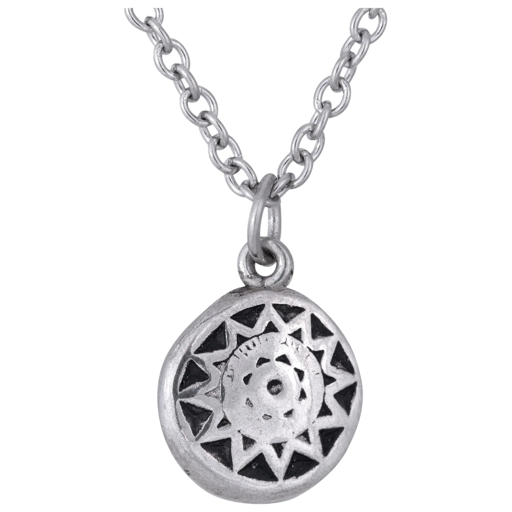 Tree & Sun Pewter Necklace - Image 2