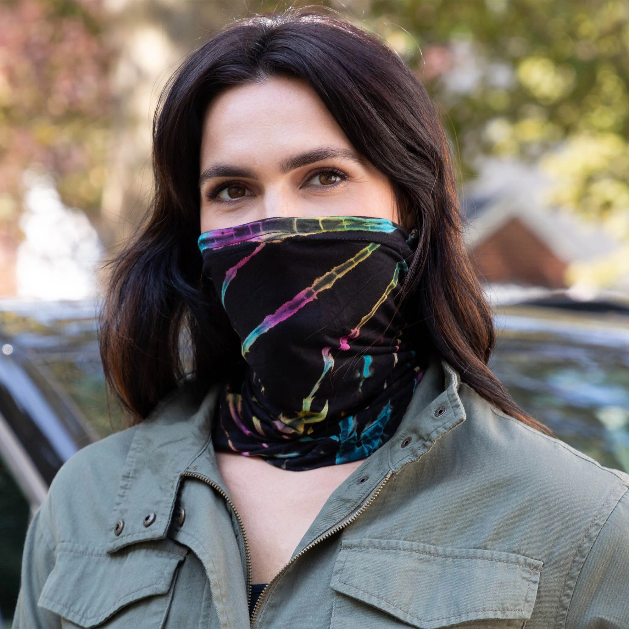 Tie-Dye Gaiter Face Mask - Image 3