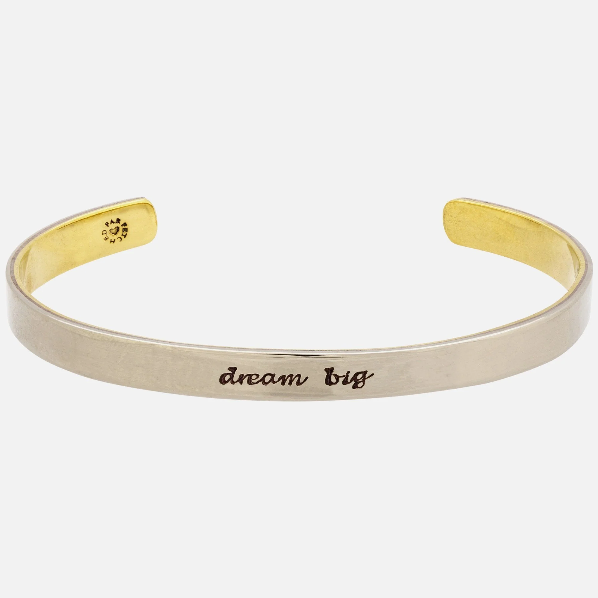Dream Big Mixed Metals Cuff Bracelet - Image 2