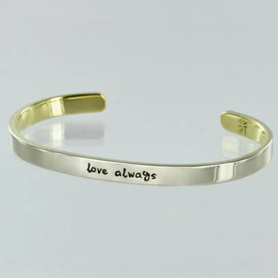 Love Always Mixed Metals Cuff Bracelet - Image 2