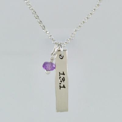 13.1 Courage W/Amethyst Sterling Silver Necklace - Image 3