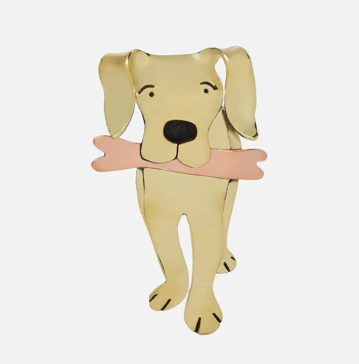 Go Fetch Golden Mixed Metals Pin - Image 2
