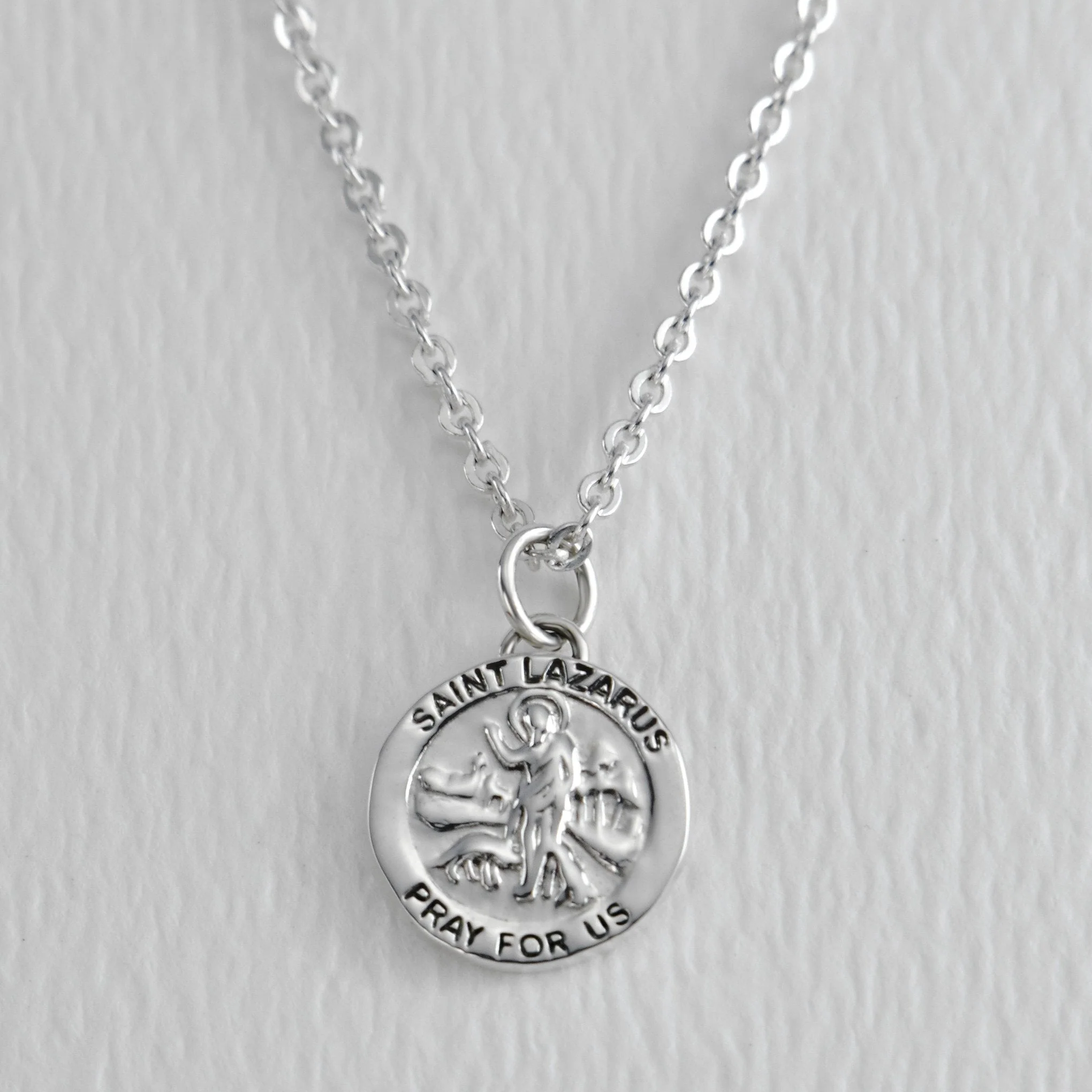 Saint Lazaro Sterling Silver Necklace - Image 2