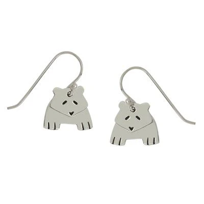 Dancing Panda Sterling Silver Earrings - Image 2