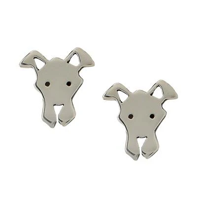 Great Dane Sterling Silver Post Earrings - Image 2